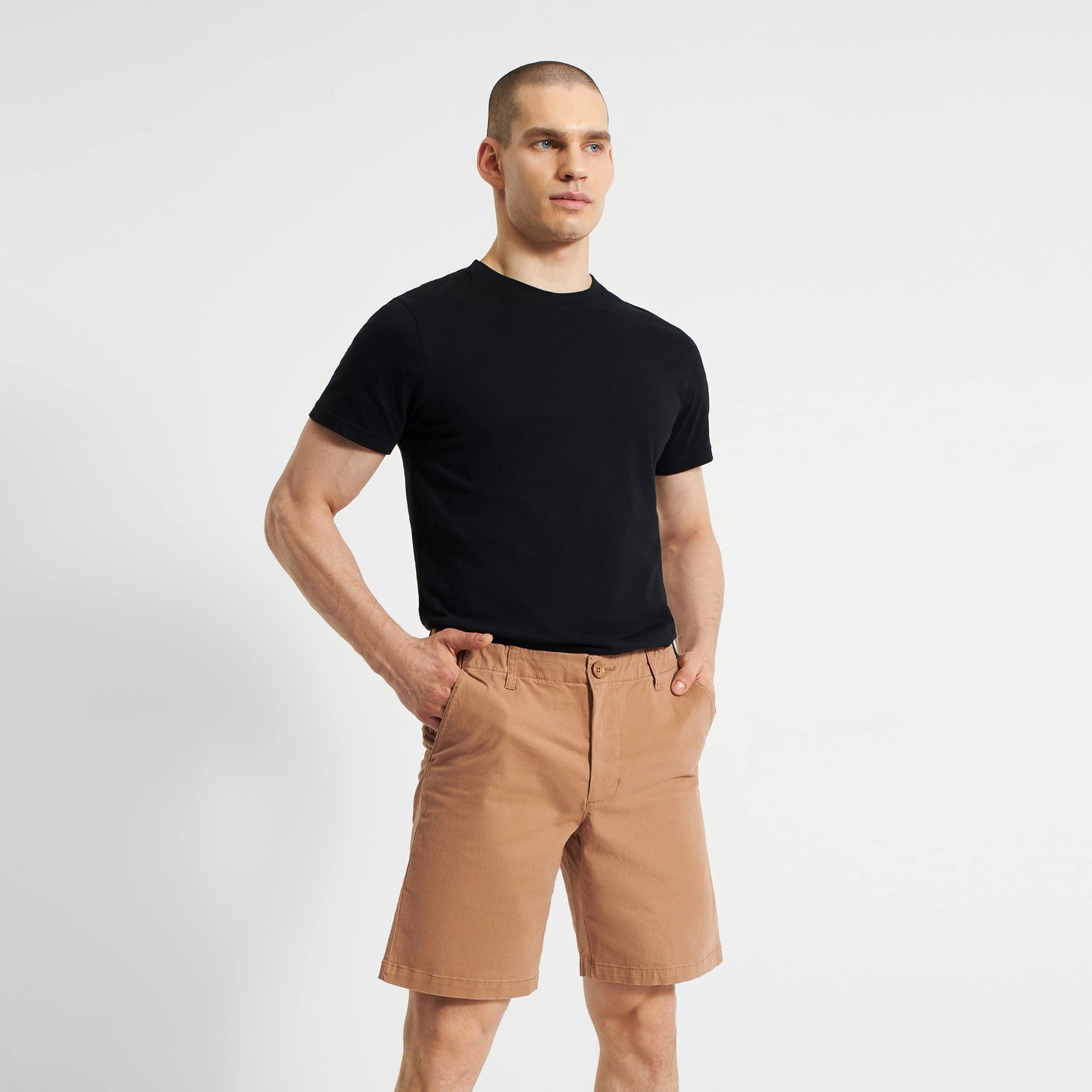 Chino Shorts Nacka Wood Brown