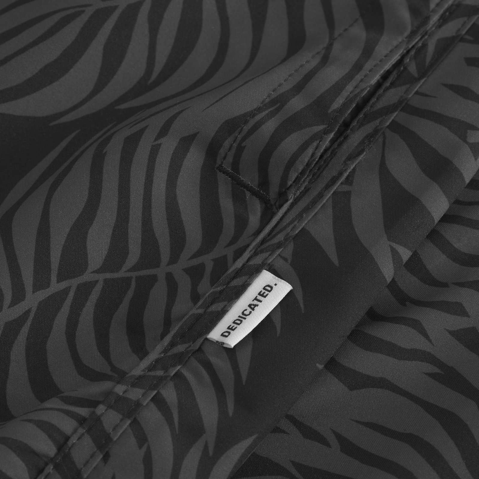 Swim Shorts Sandhamn Palm Leaves Black