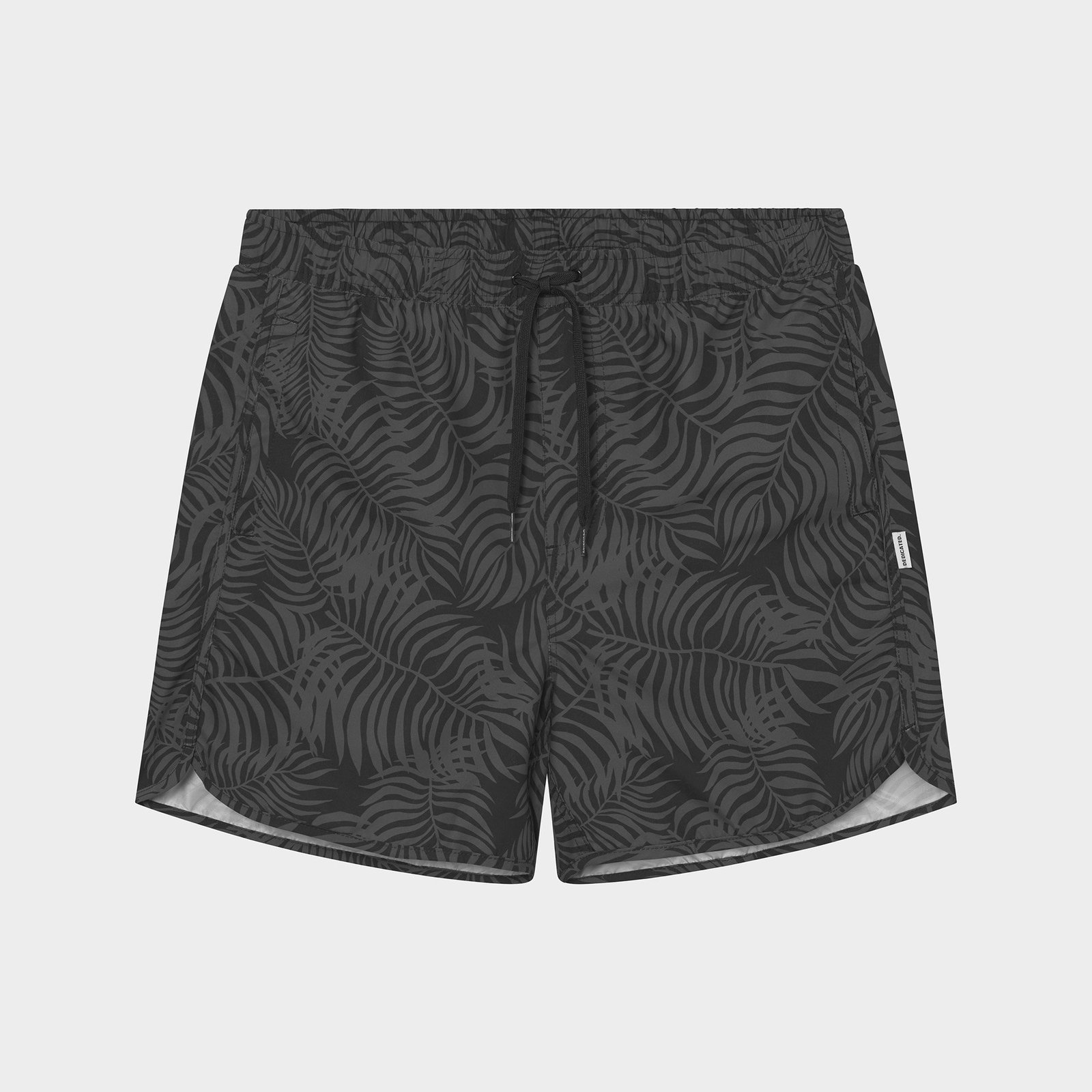 Swim Shorts Sandhamn Palm Leaves Black