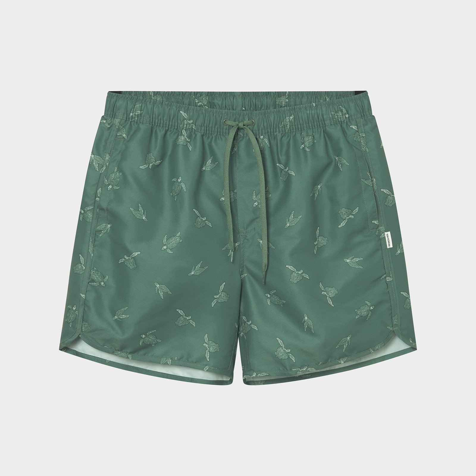 Swim Shorts Sandhamn Sea Turtles Forest Green