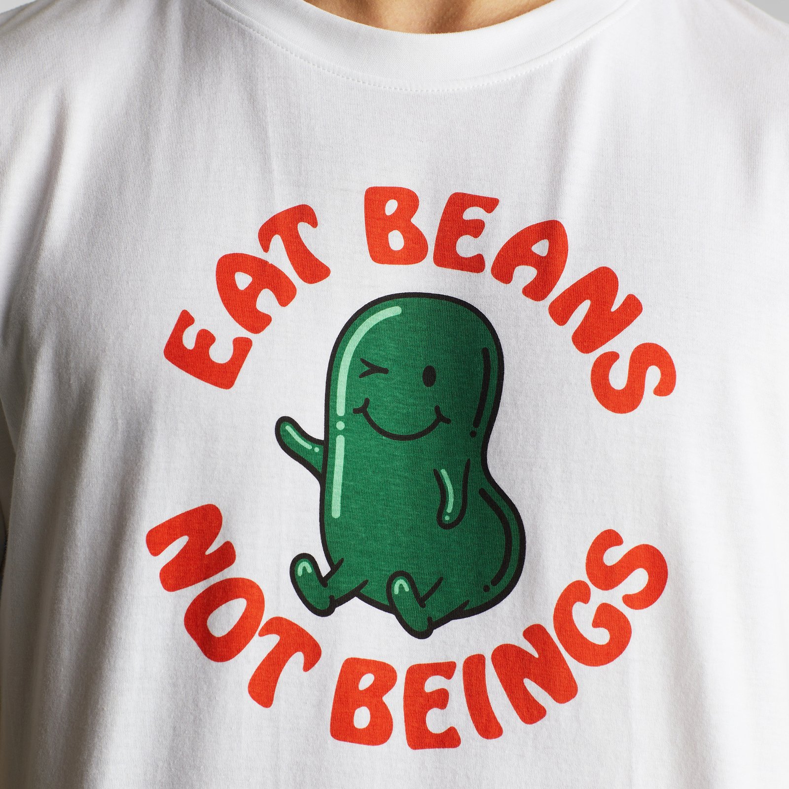 T-shirt Stockholm Eat Beans Off-White