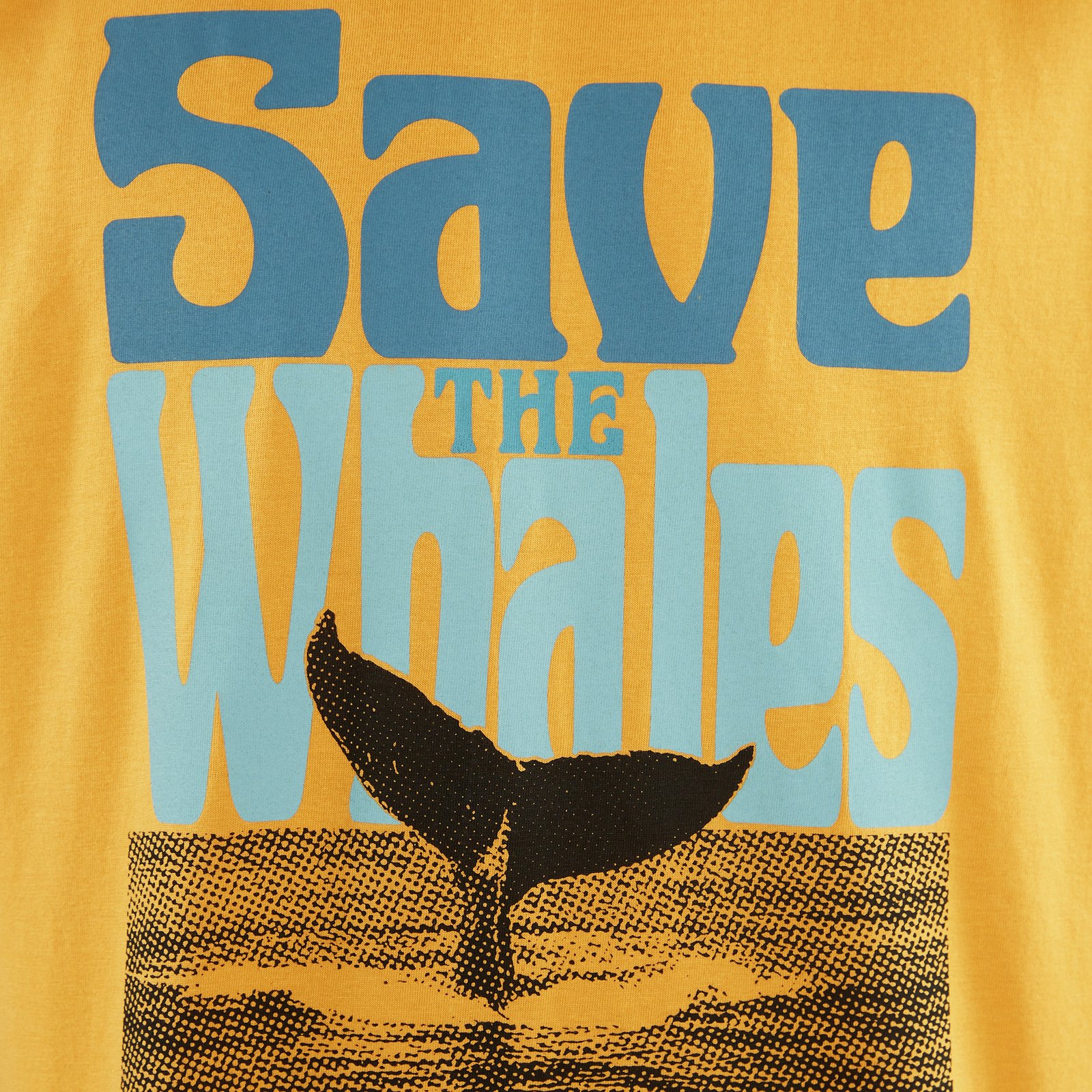 T-shirt Stockholm Save The Whales Honey Yellow