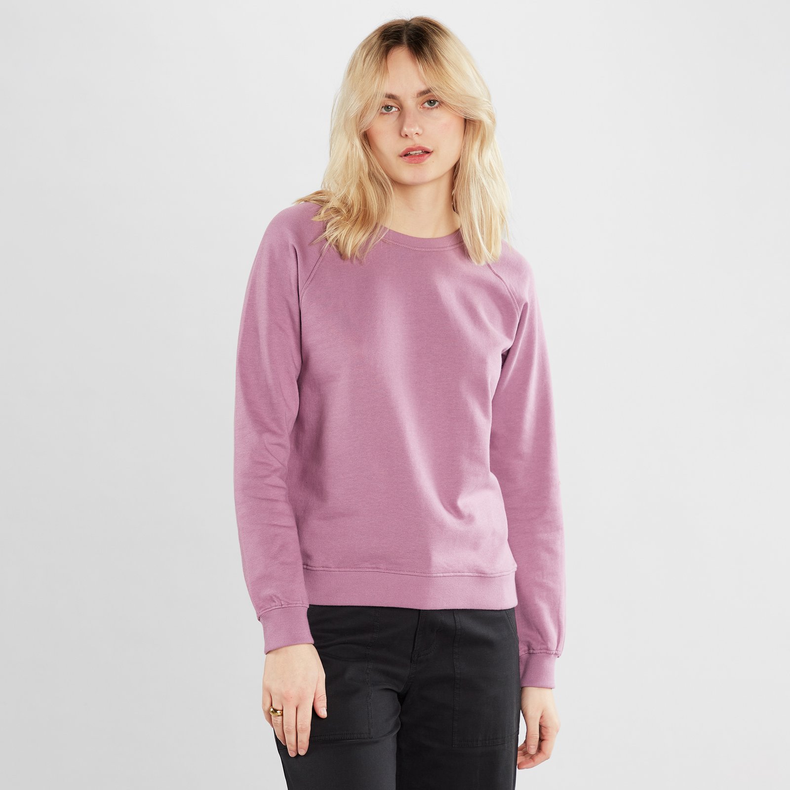 Sweatshirt Ystad Raglan Base Dusty Purple