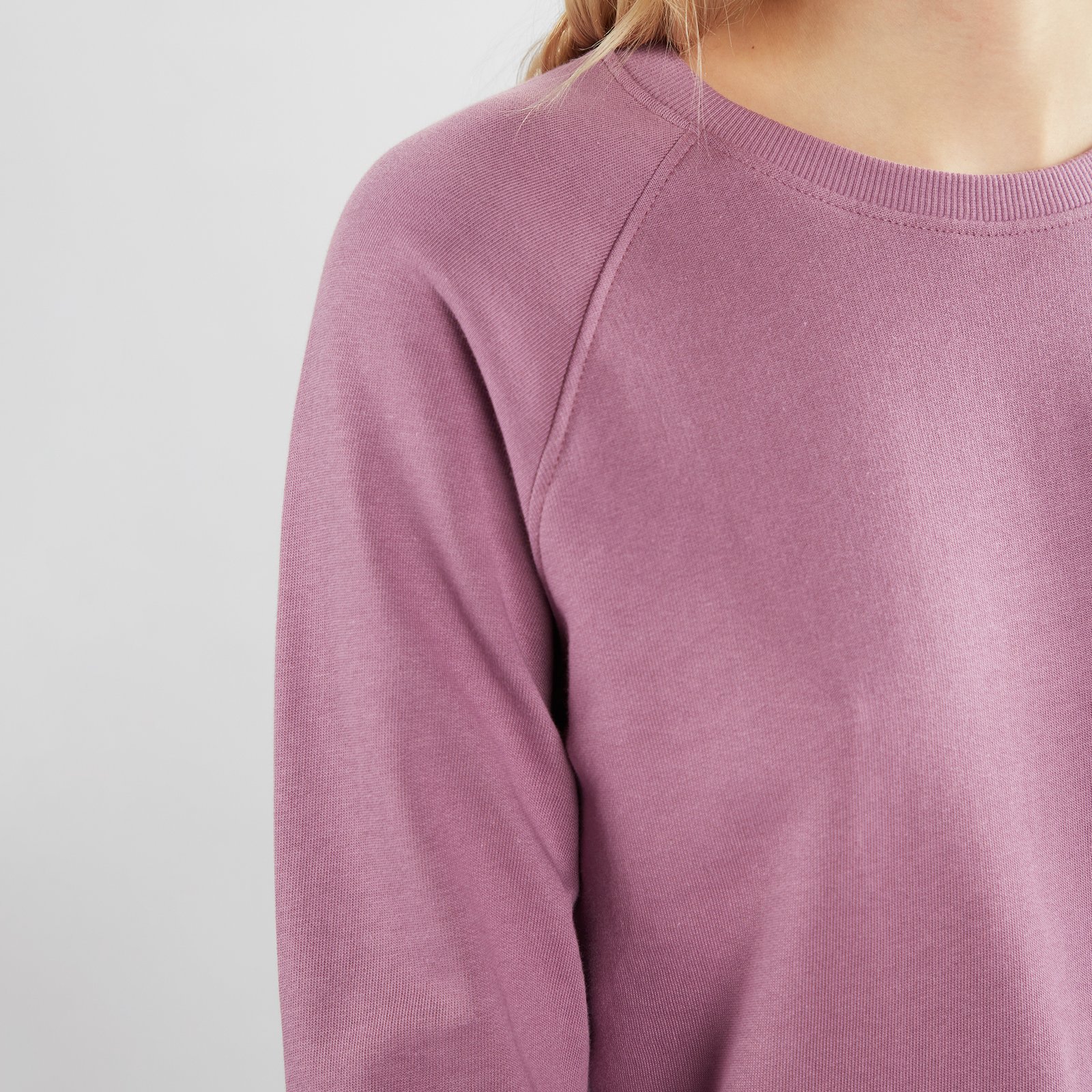 Sweatshirt Ystad Raglan Base Dusty Purple