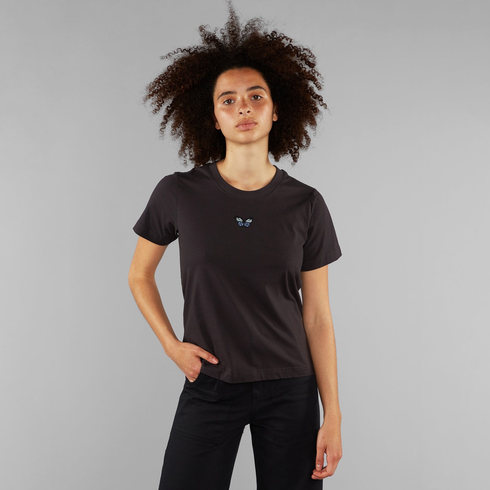 T-shirt Mysen Butterfly Charcoal