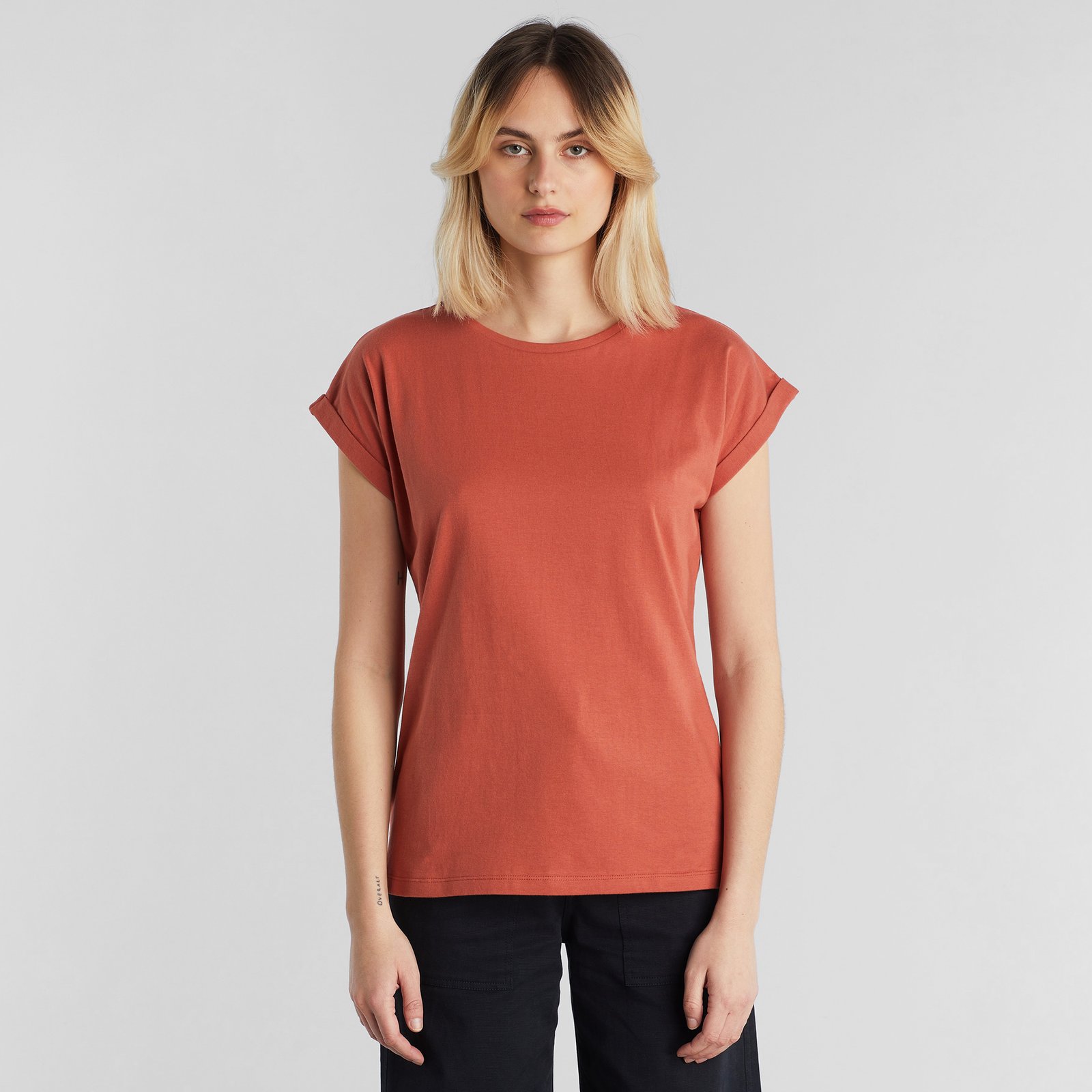 T-shirt Visby Base Terracotta Red