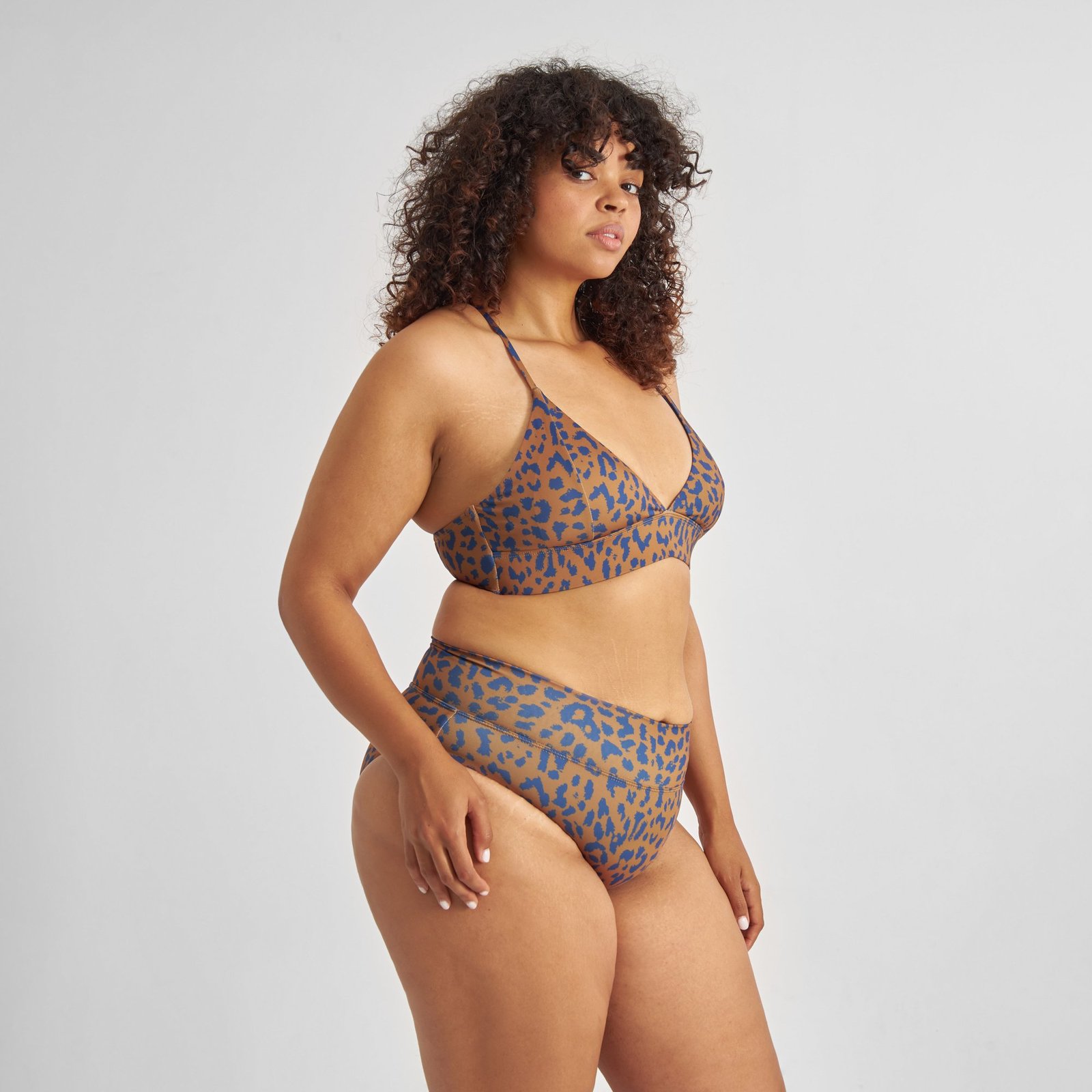 Bikini Top Alva Leopard Light Brown