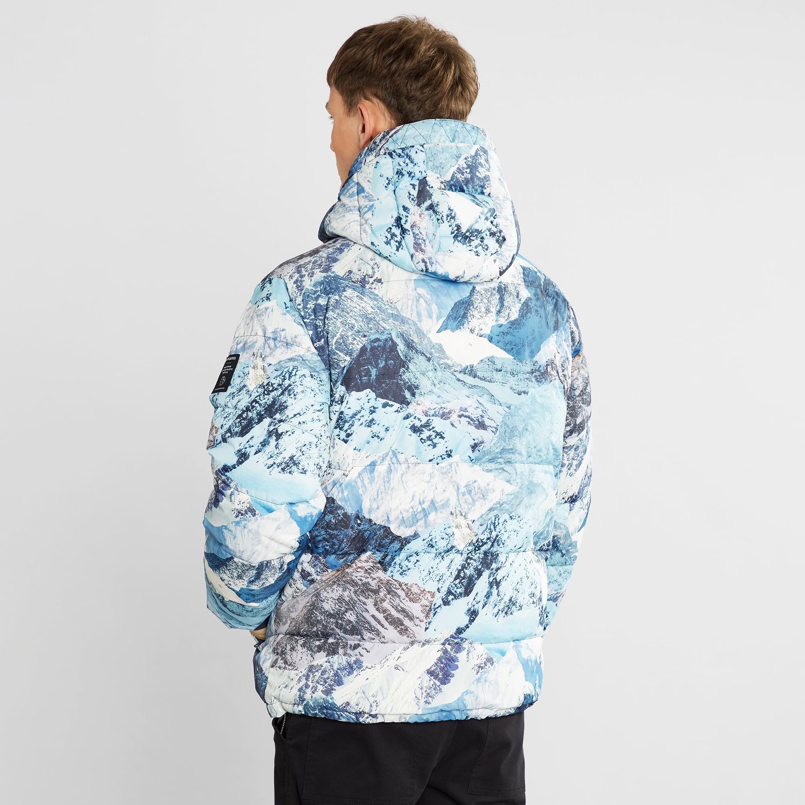 Puffer Jacket Dundret Mountain Collage Multi Color