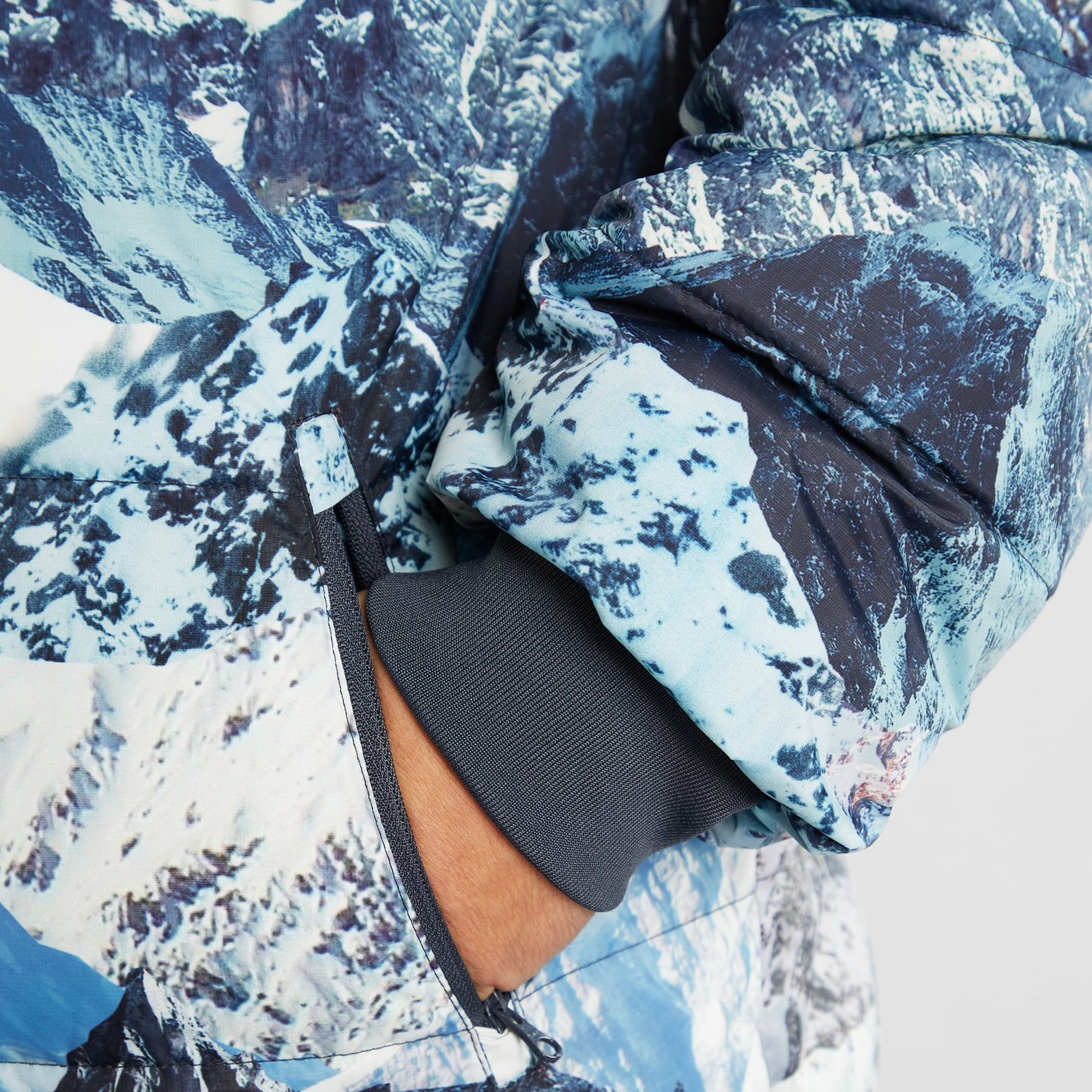 Puffer Jacket Dundret Mountain Collage Multi Color