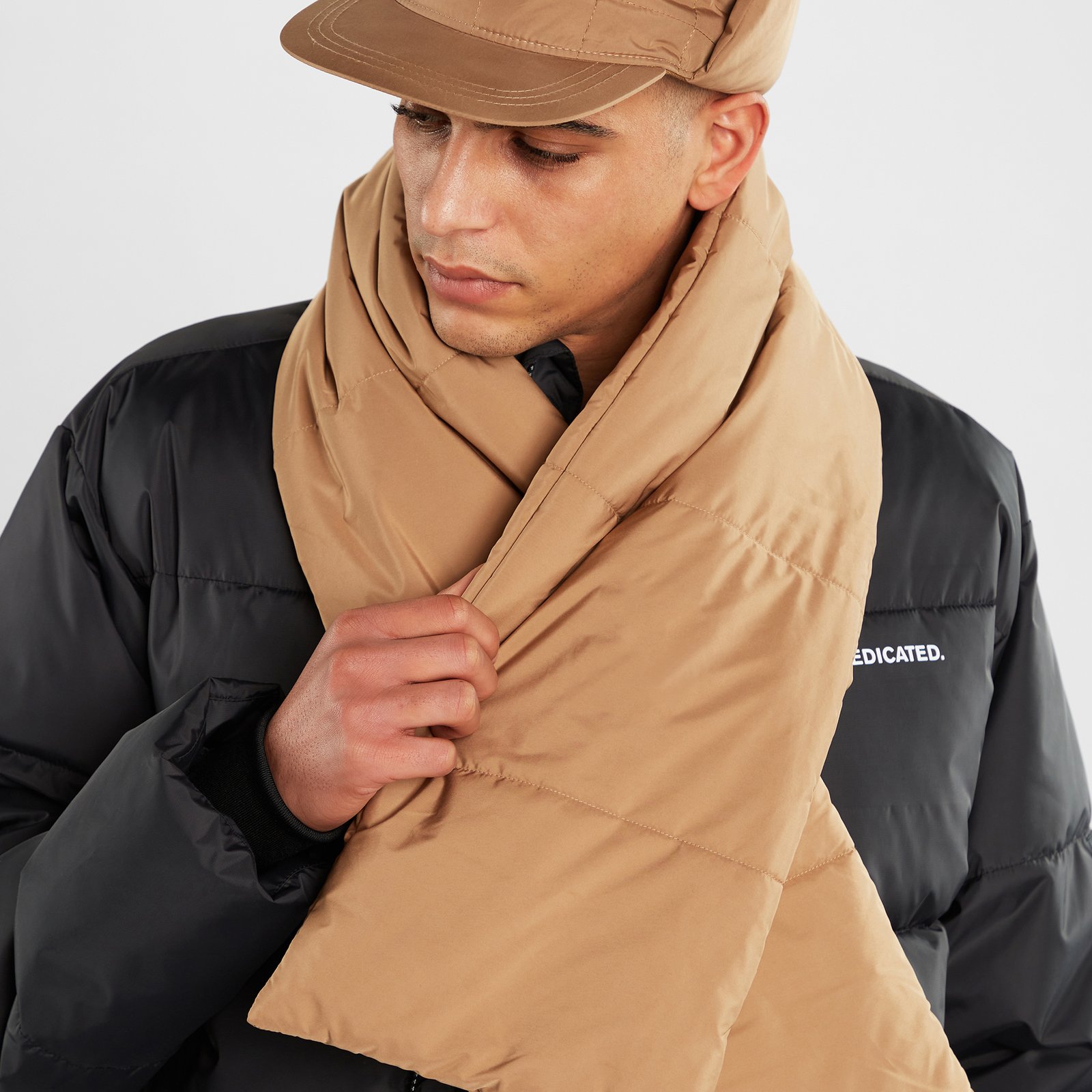Puffer Scarf Pajala Tiger Brown