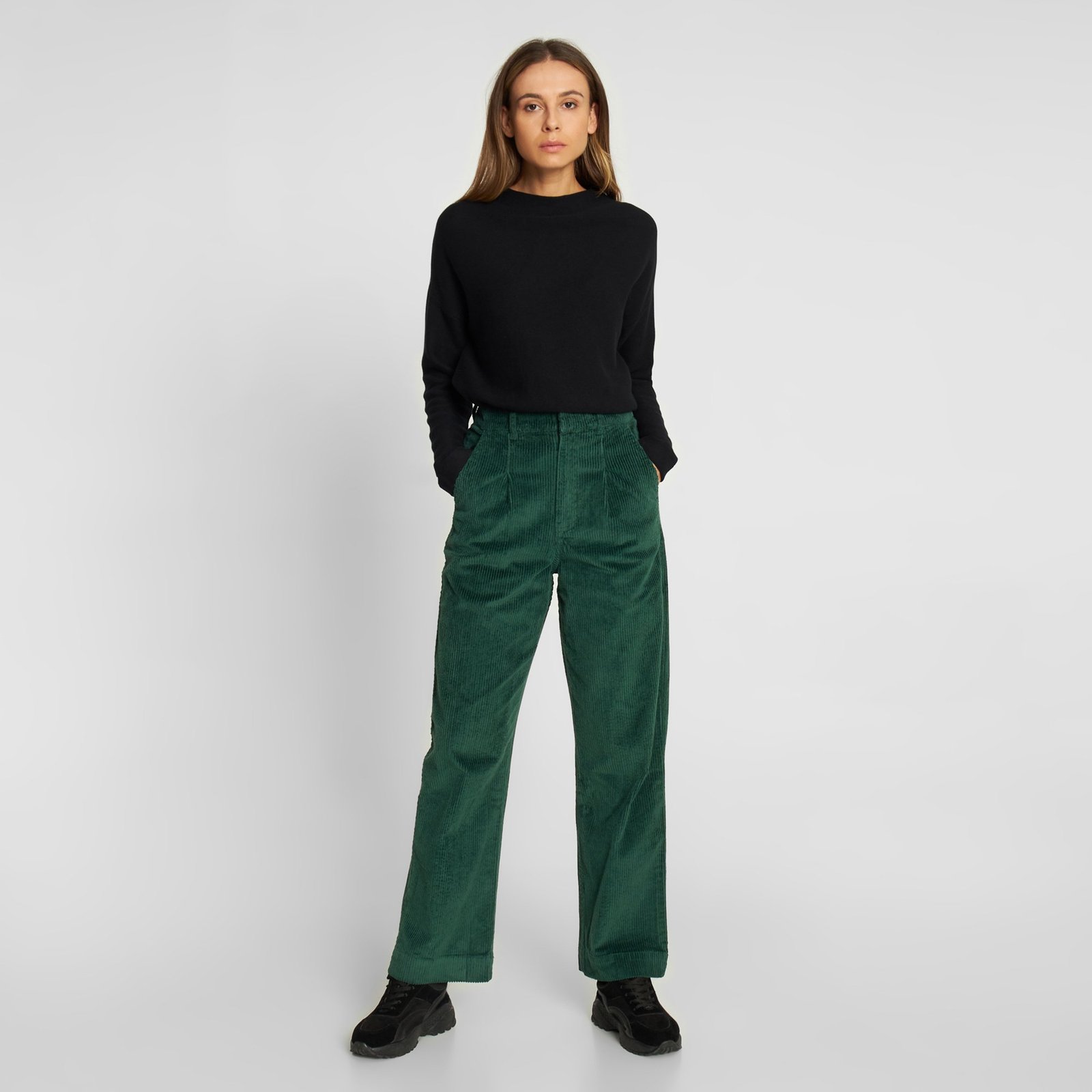 Pants Uddevalla Corduroy Dark Green