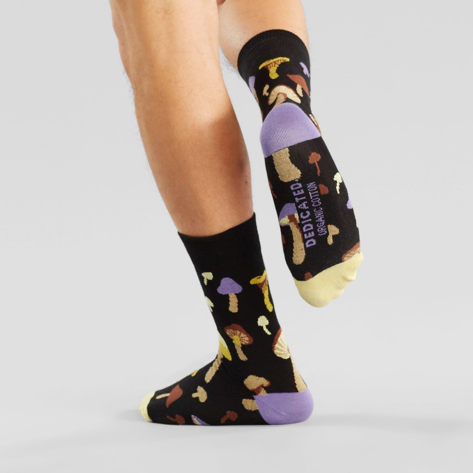 Socks Sigtuna Mushrooms Black