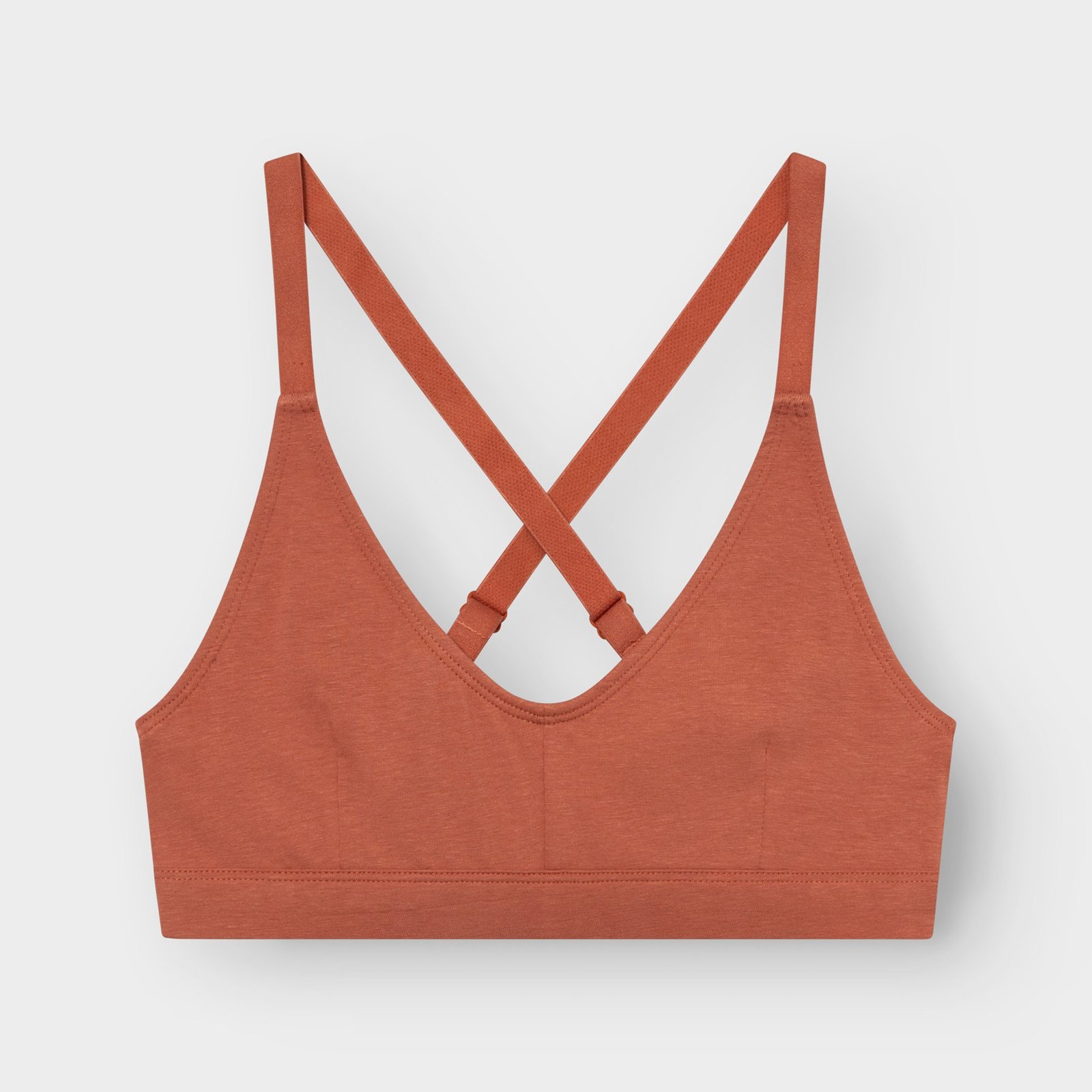 Soft Bra Junsele Terracotta Red