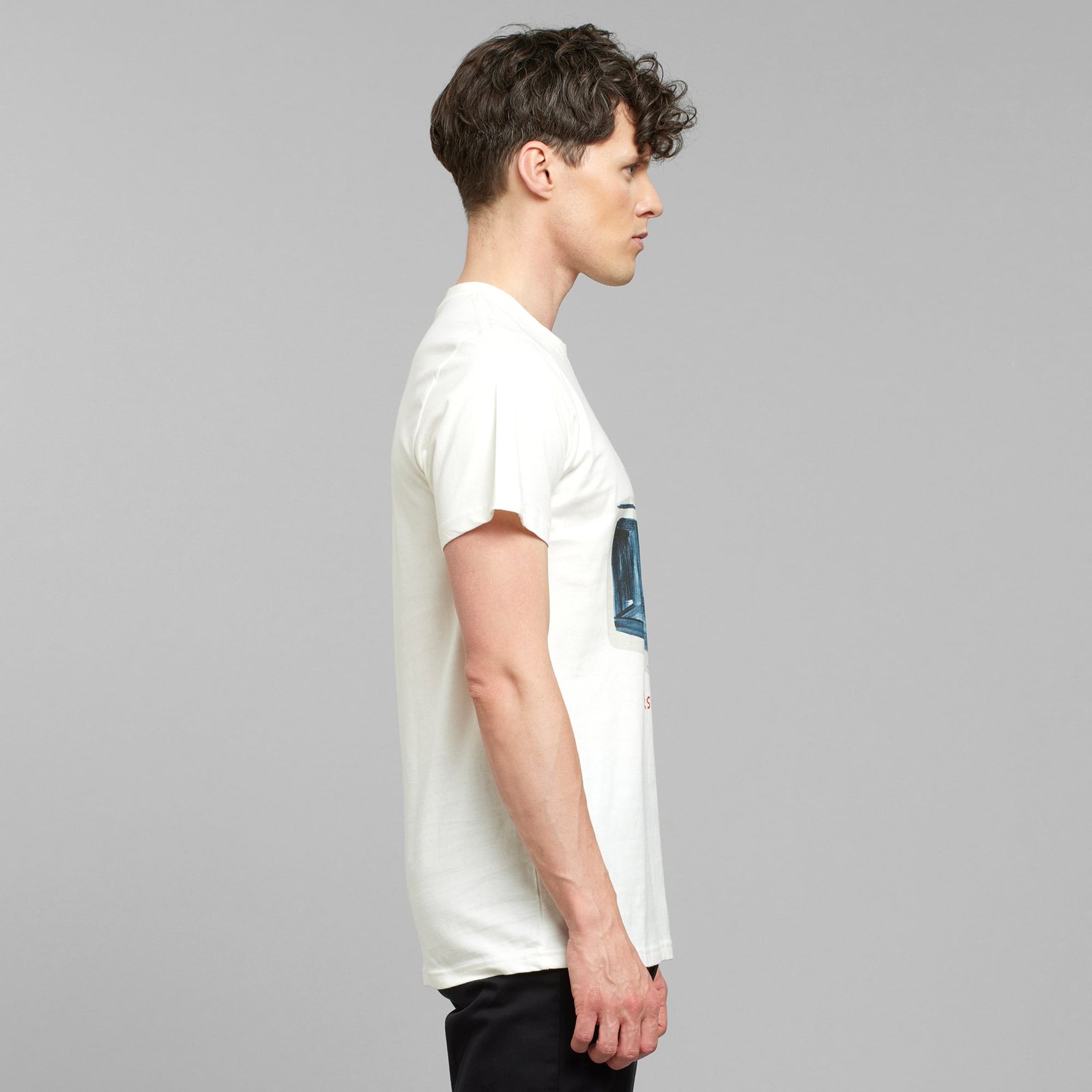 T-shirt Stockholm Shrigley Microwave Off White