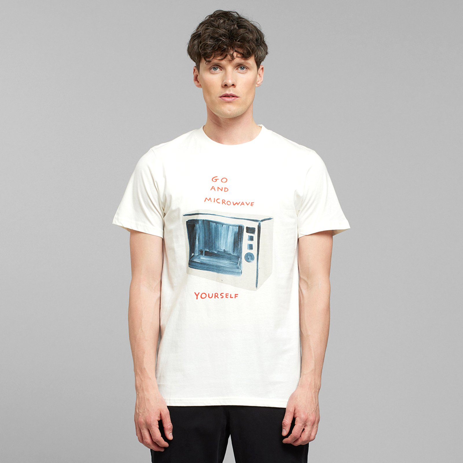 T-shirt Stockholm Shrigley Microwave Off White