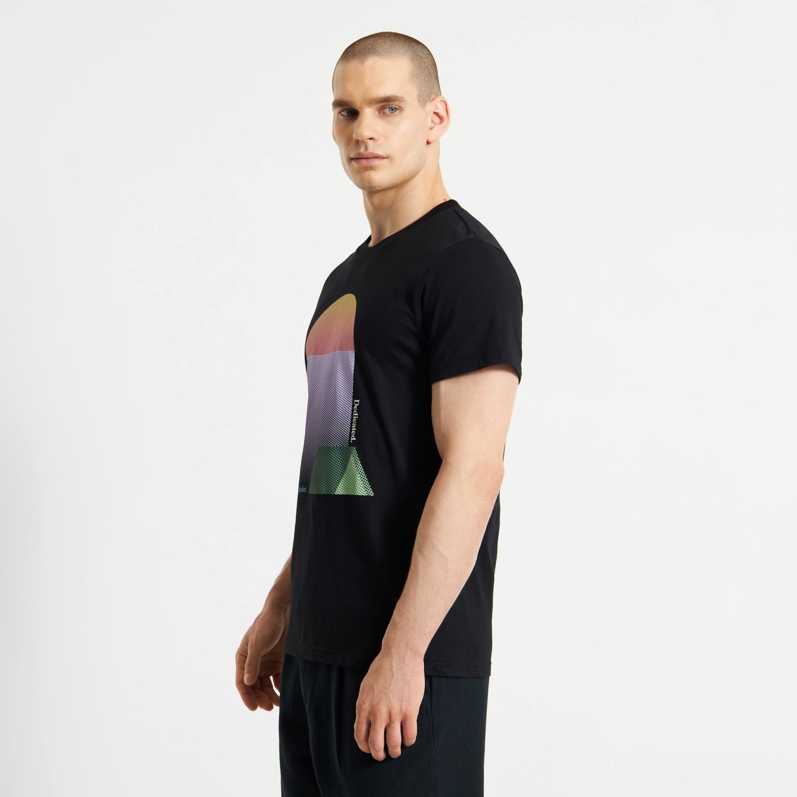 T-shirt Stockholm Tent Sunset Black