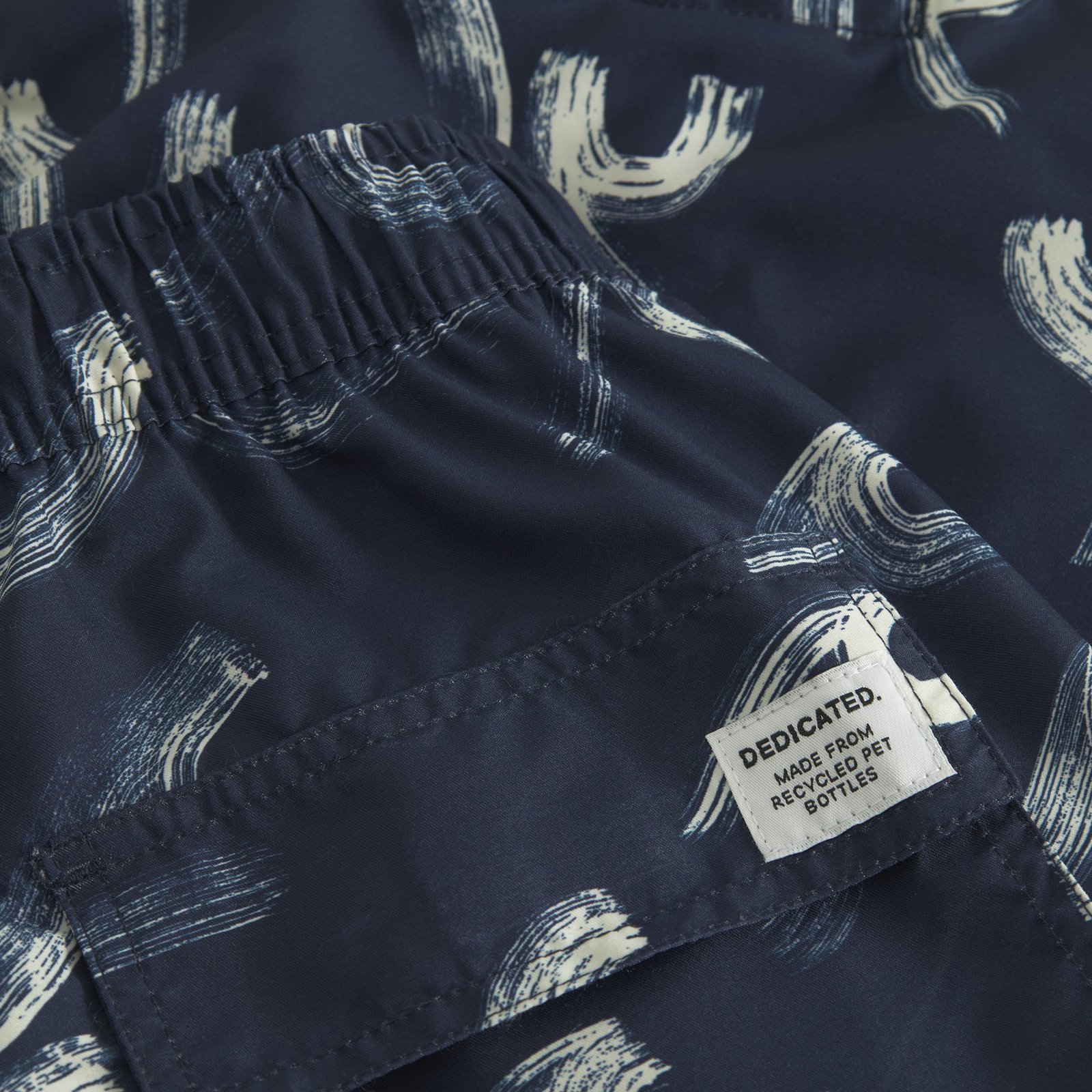 Swim Shorts Sandhamn Brushed Waves Navy