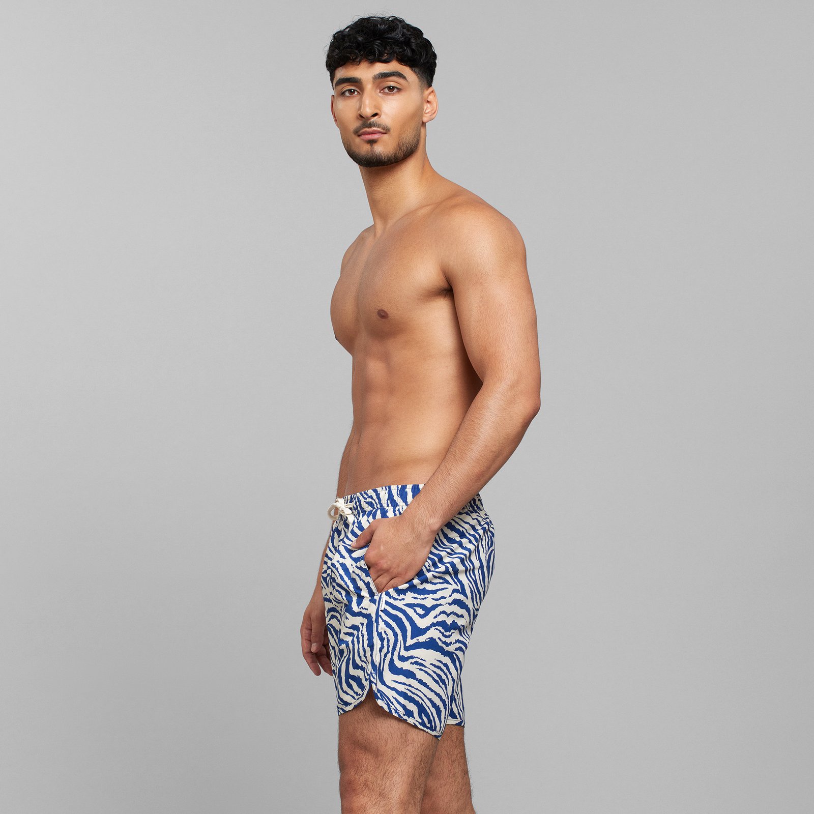 Swim Shorts Sandhamn Zebra Blue