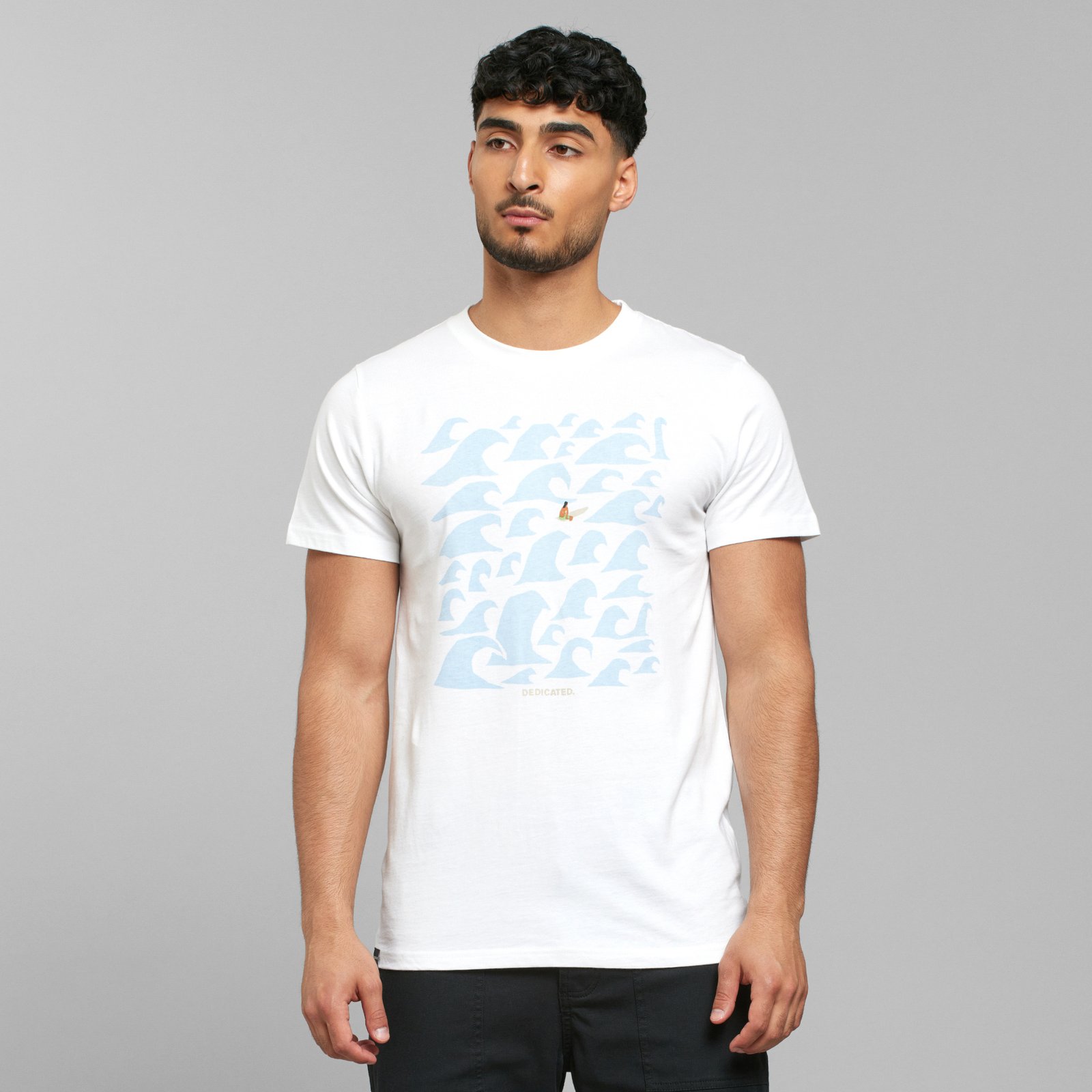 T-shirt Stockholm Lone Surfer White