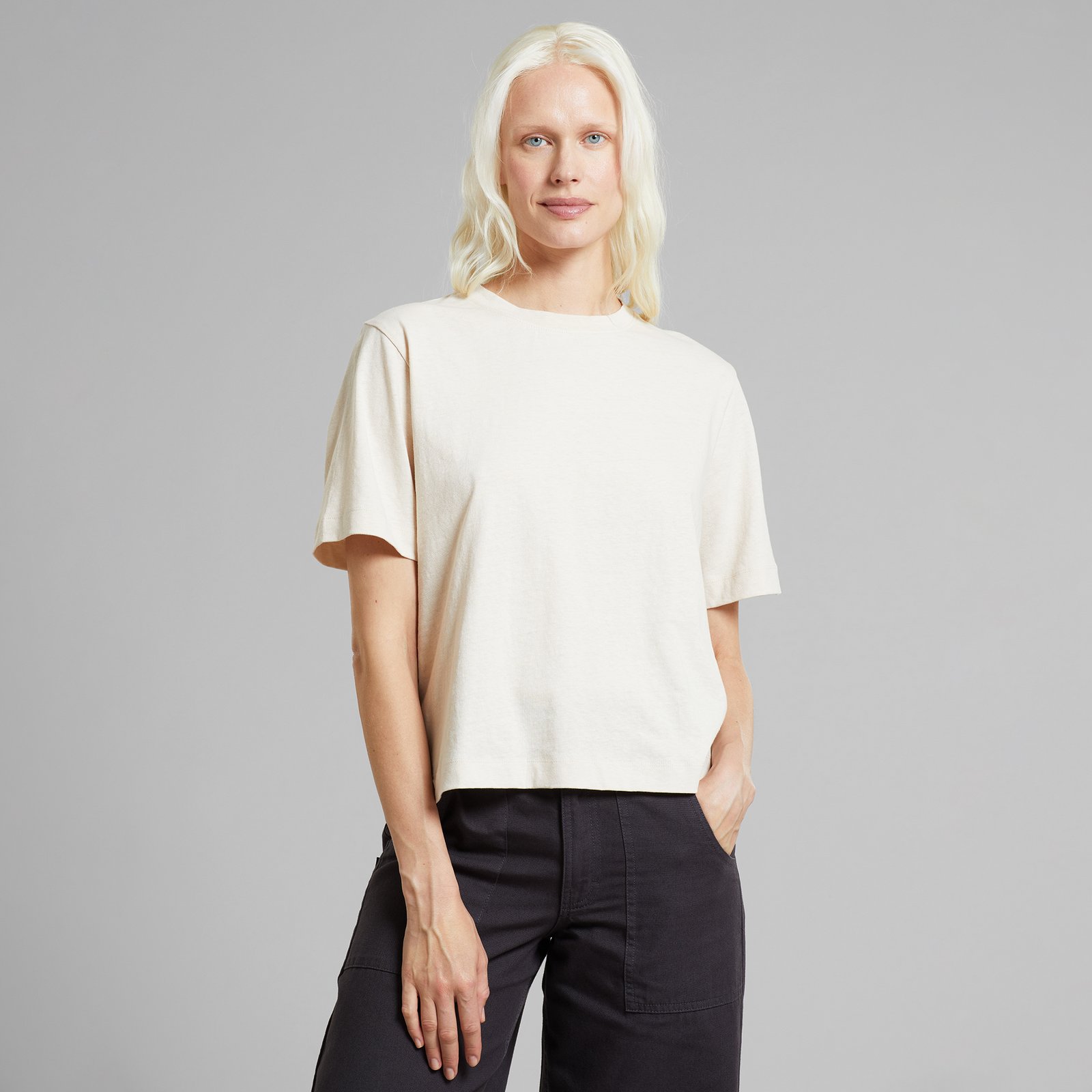 T-shirt Vadstena Vanilla White