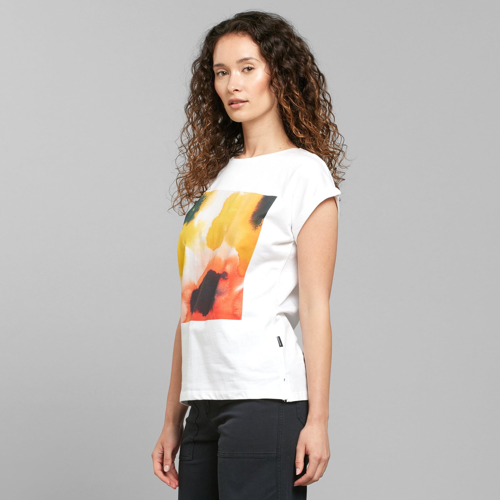 T-shirt Visby Flowers White