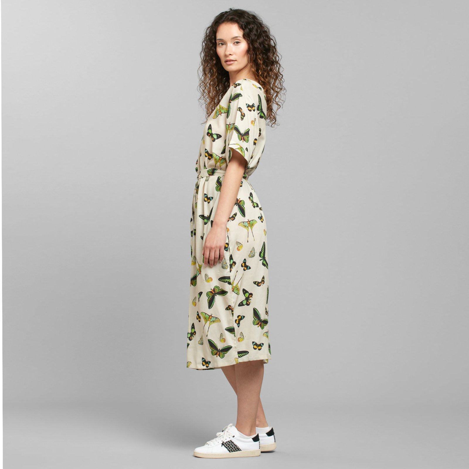 Dress Bornholm Butterfly Oat White