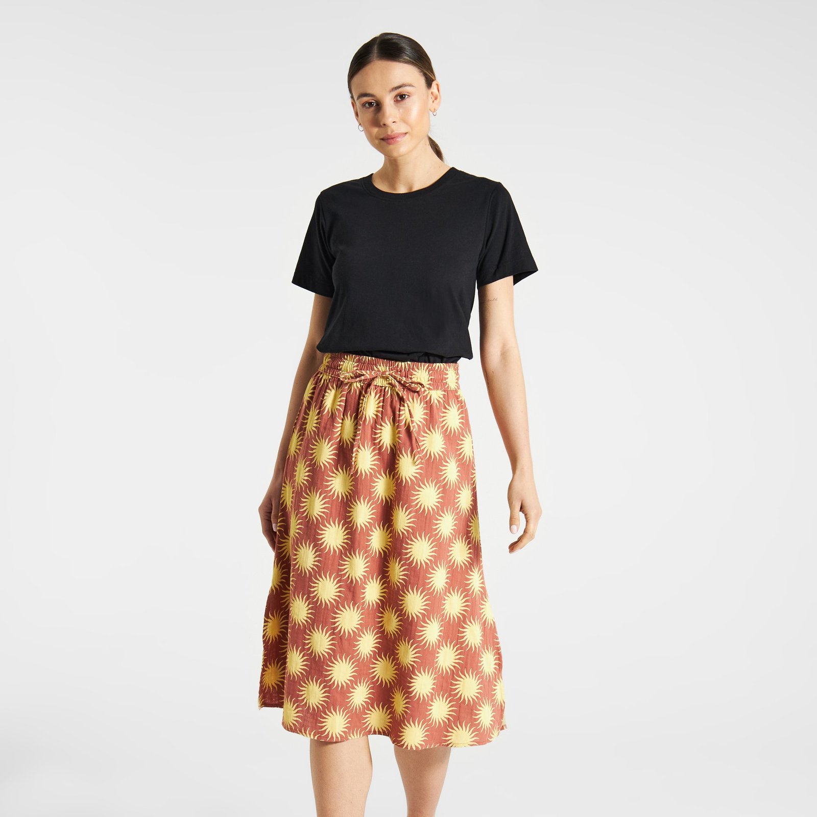 Skirt Klippan Ditsy Sun Copper Brown