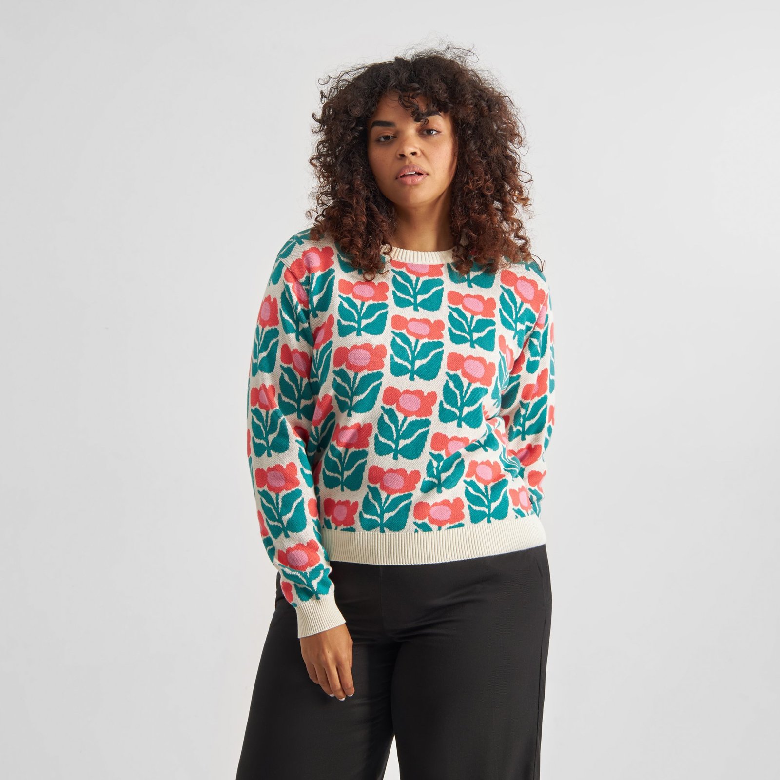 Sweater Arendal Liv Lee Flower Multi Color