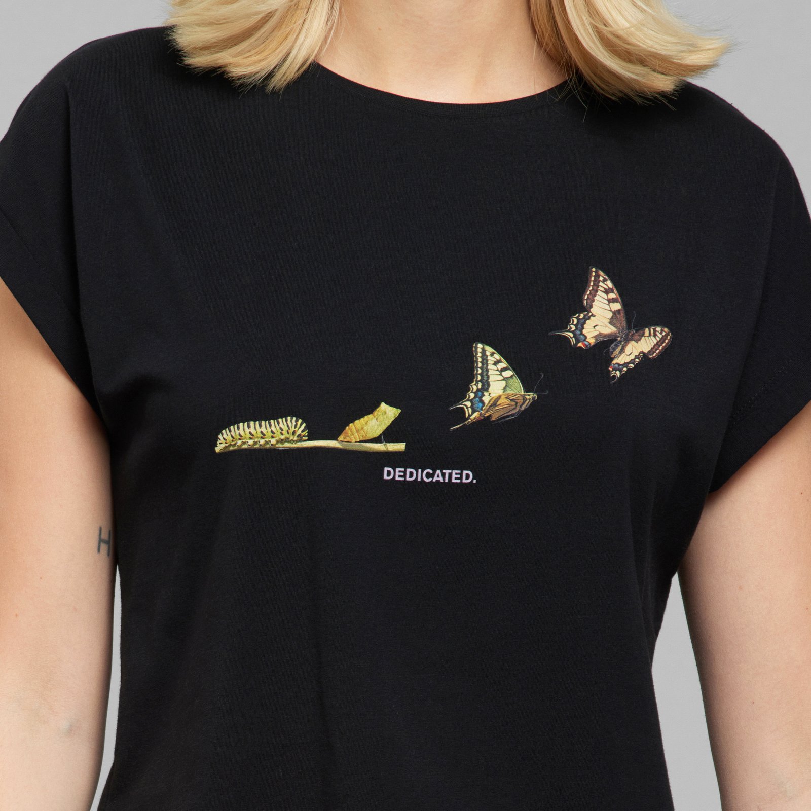 T-shirt Visby Butterfly Birth Black