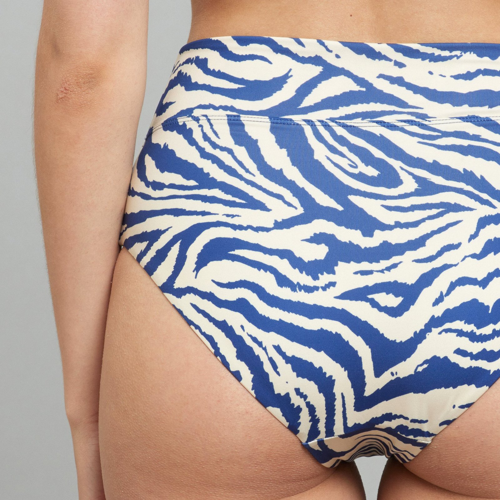 Bikini Pants Slite Zebra Blue