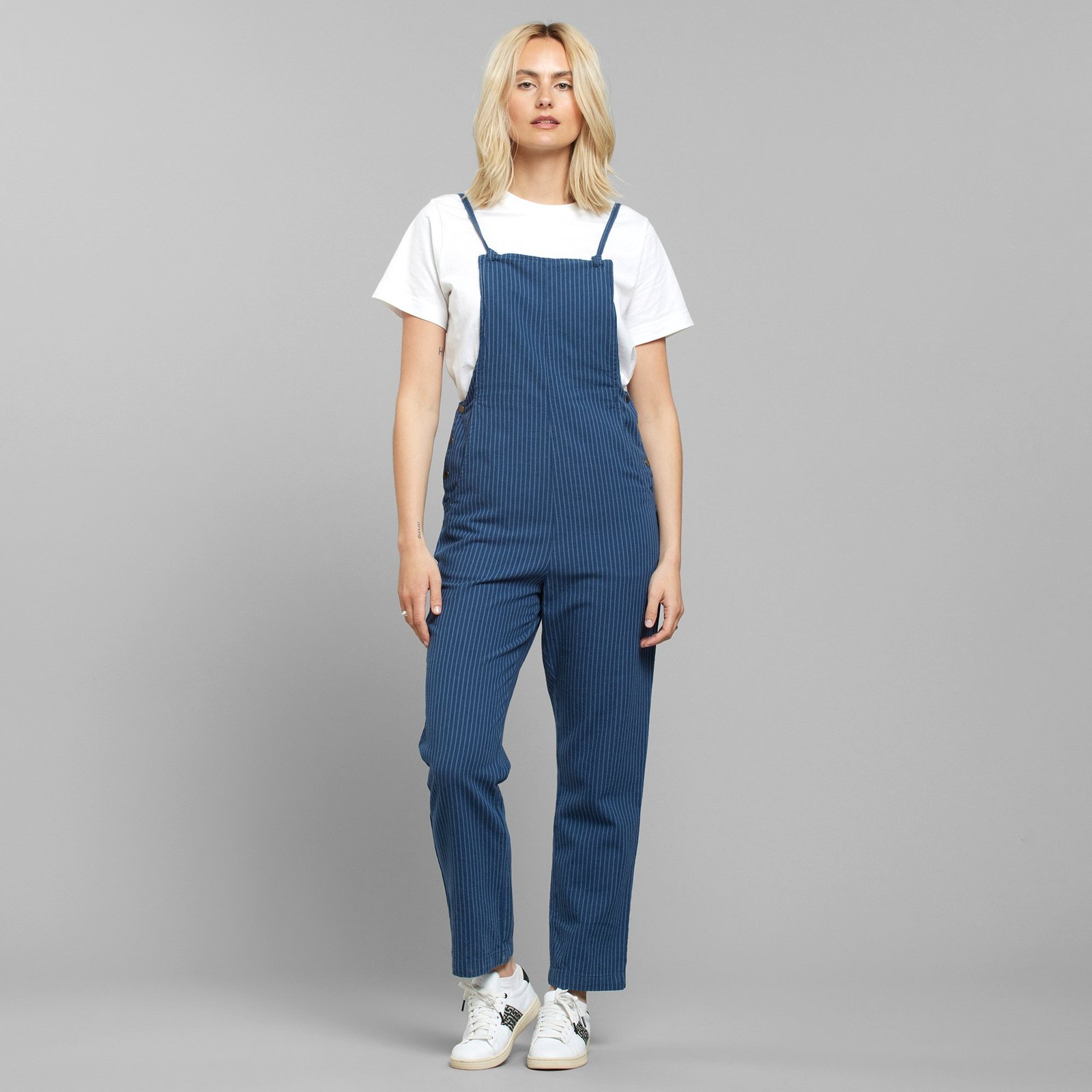 Jumpsuit Emmaboda Work Stripe Dark Blue
