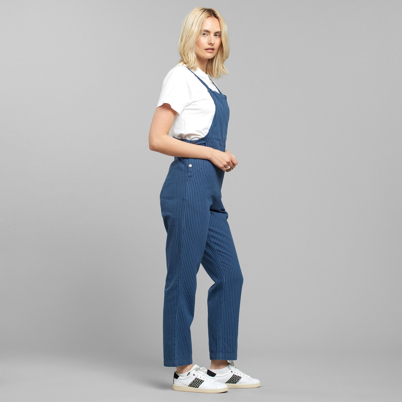 Jumpsuit Emmaboda Work Stripe Dark Blue