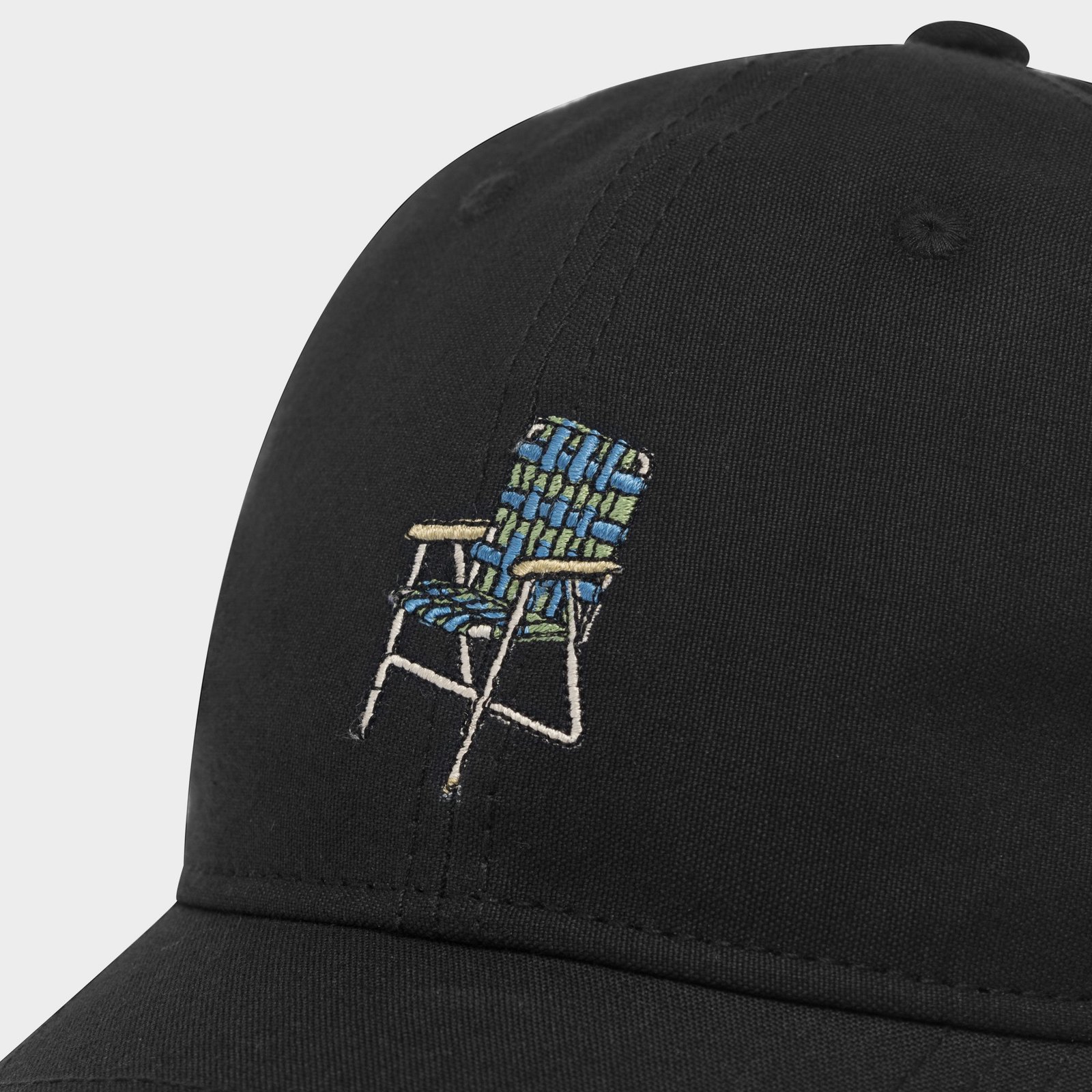 Soft Cap Lawn Chair Black