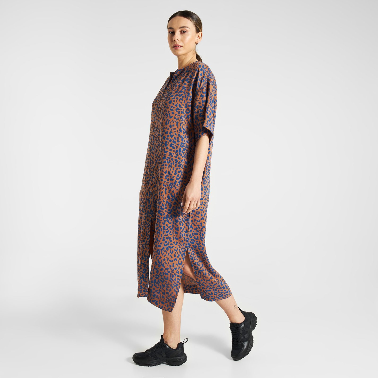 Kaftan Skillinge Leopard Light Brown