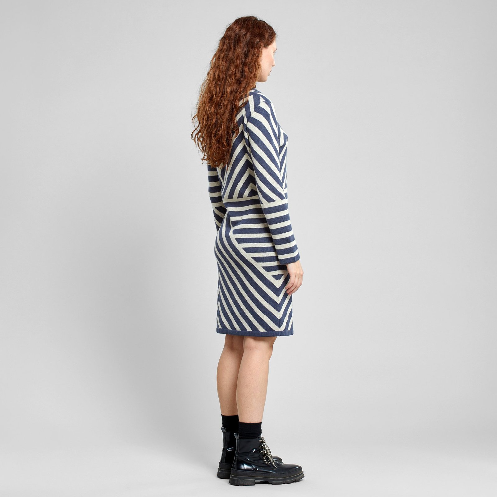 Dress Lo Mountain Line Ombre Blue