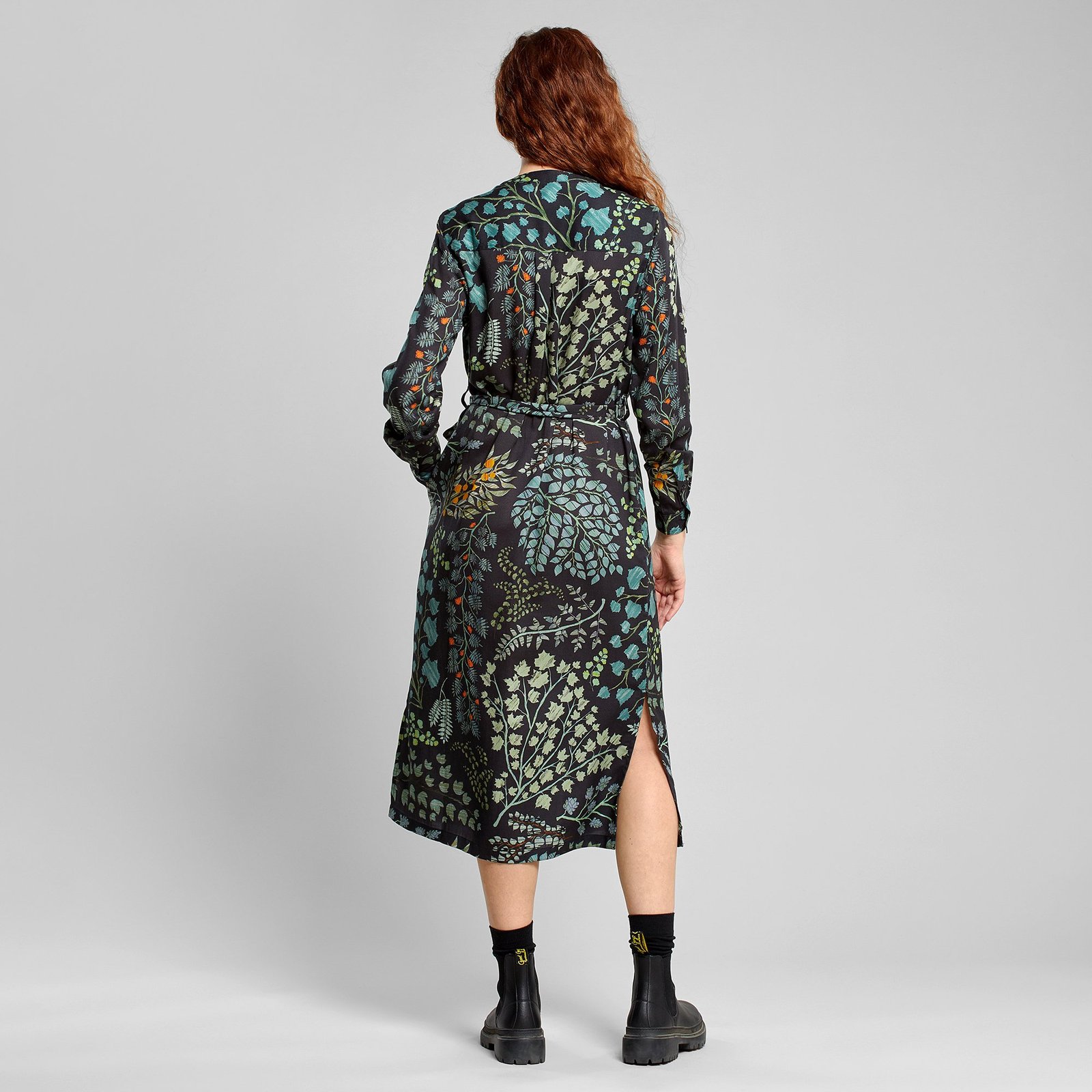 Shirt Dress Falsterbo Botanical Quilt Black