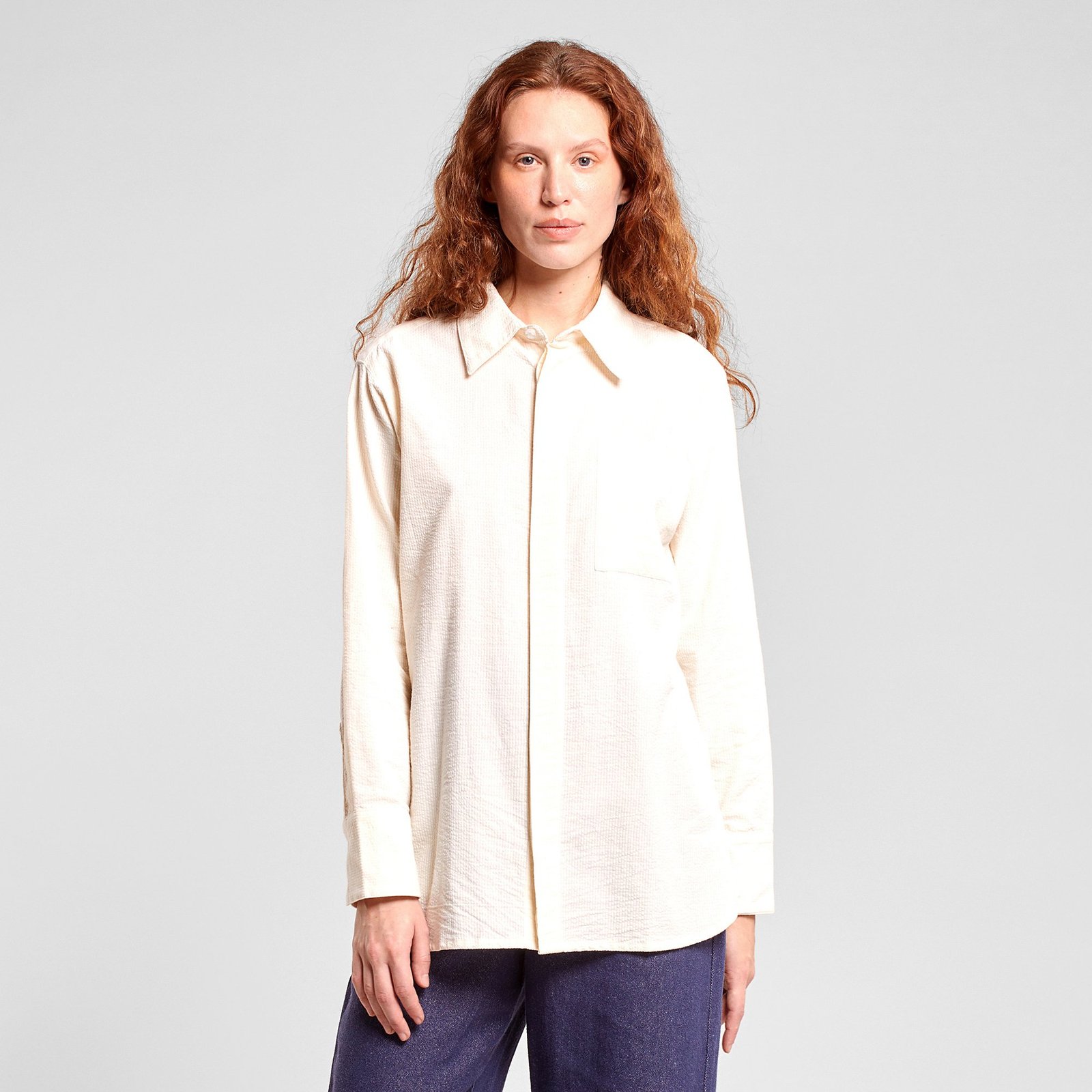 Shirt Kosta Seersucker Off-White