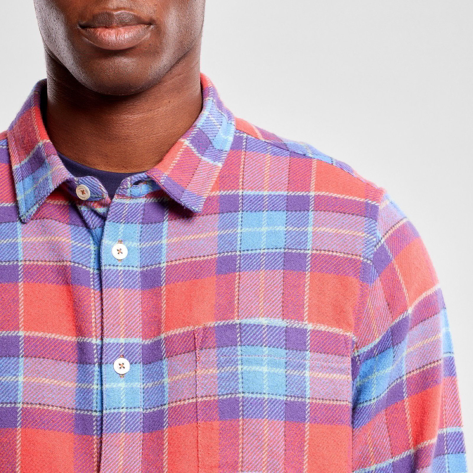 Shirt Rute Multi Check Mineral Red