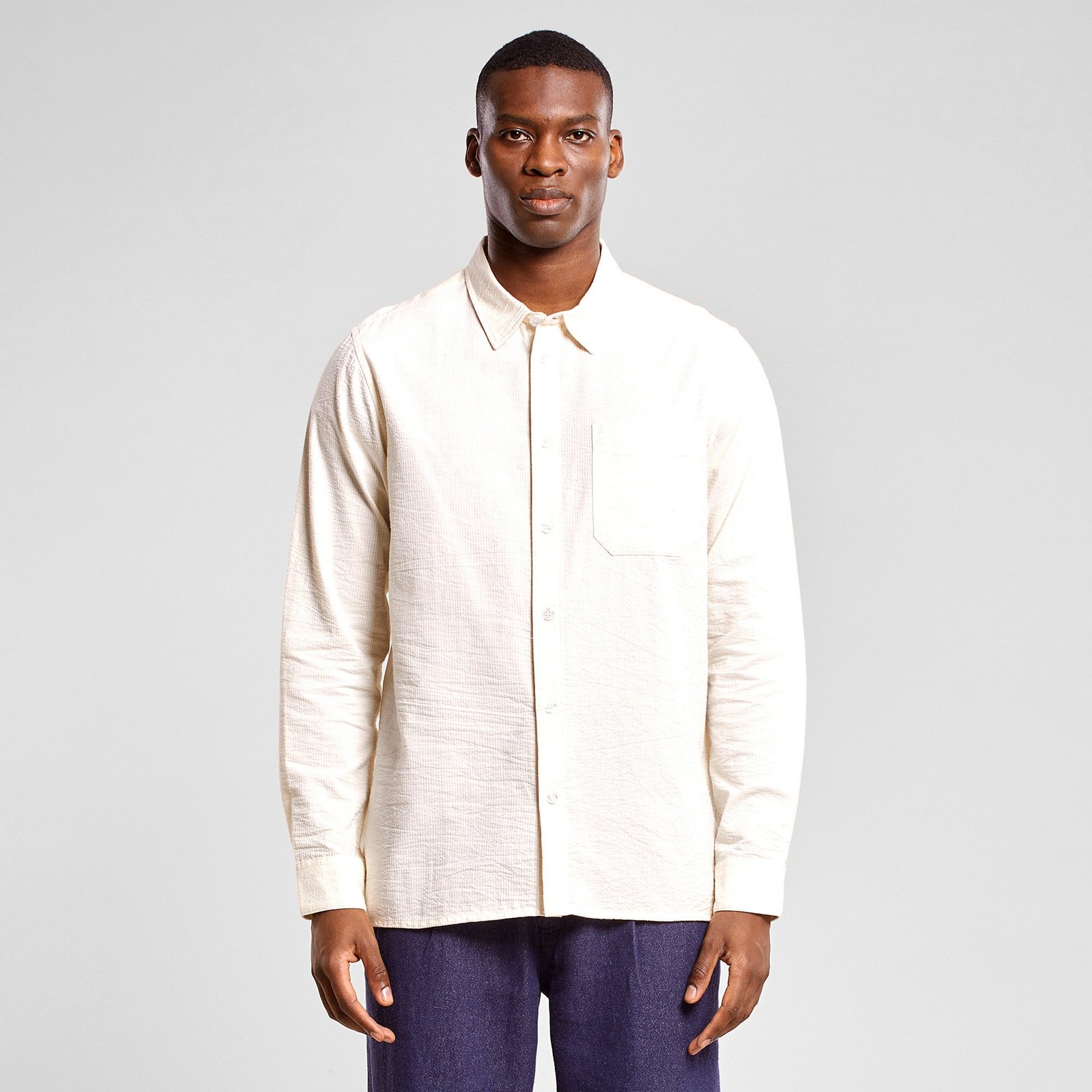 Shirt Rute Seersucker Off-White