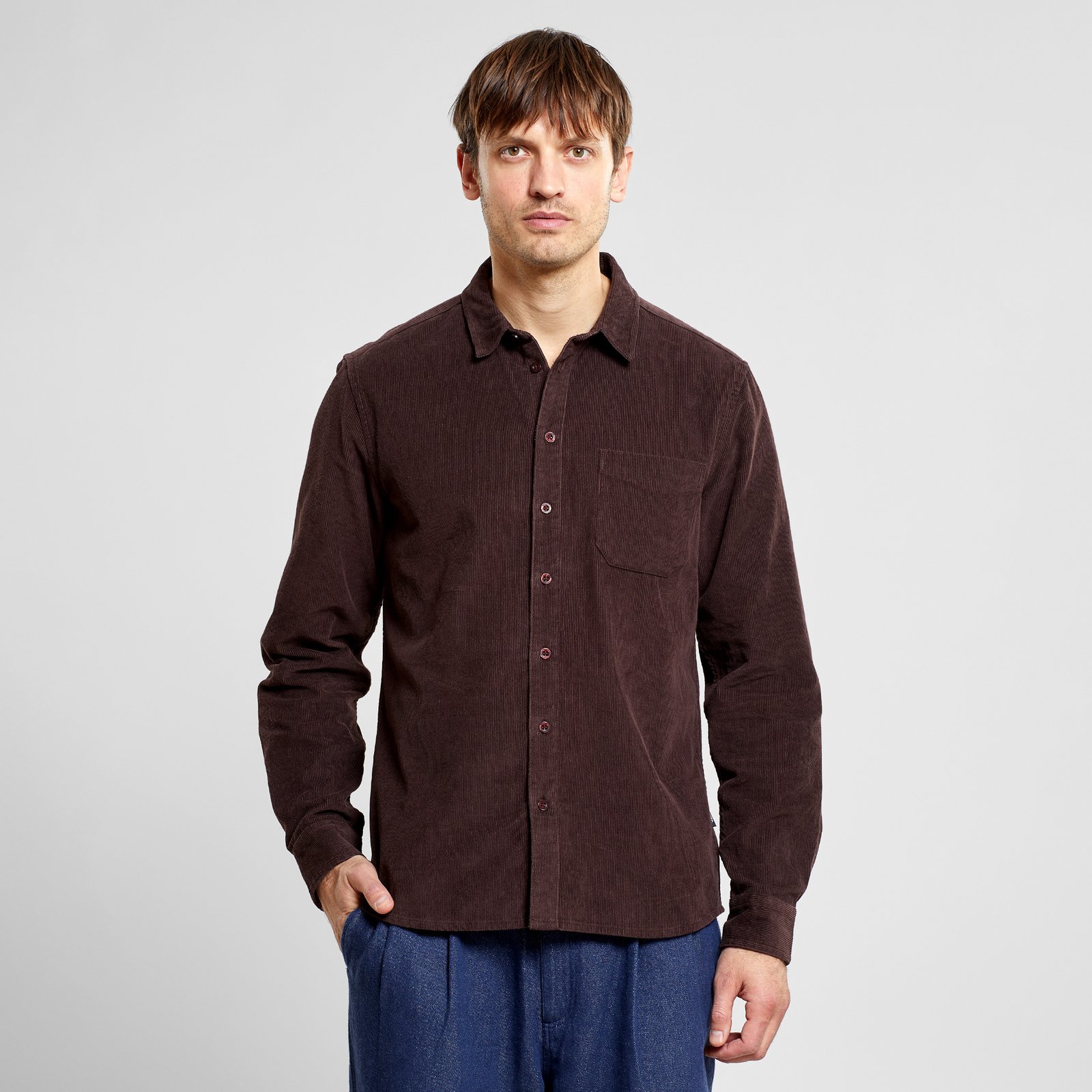 Shirt Varberg Corduroy Coffee Brown