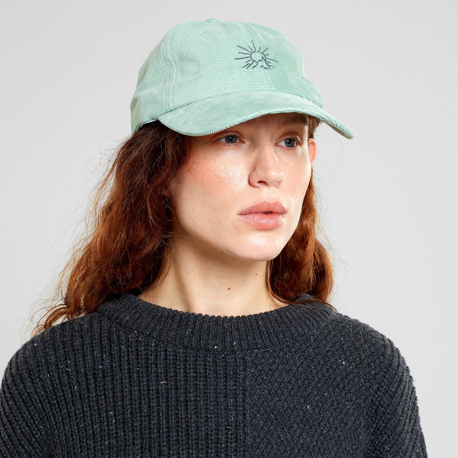 Soft Cap Slussen Corduroy Line Mountain Granite Green