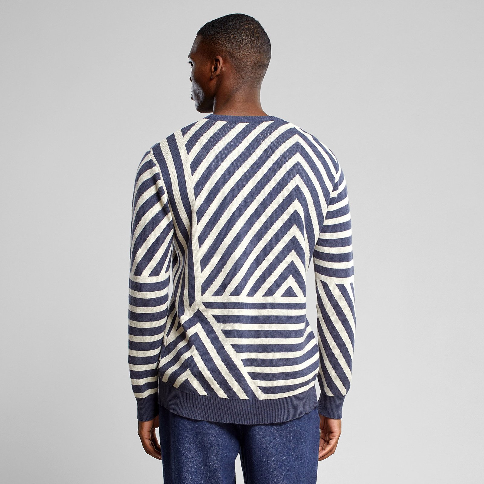 Sweater Mora Mountain Line Ombre Blue