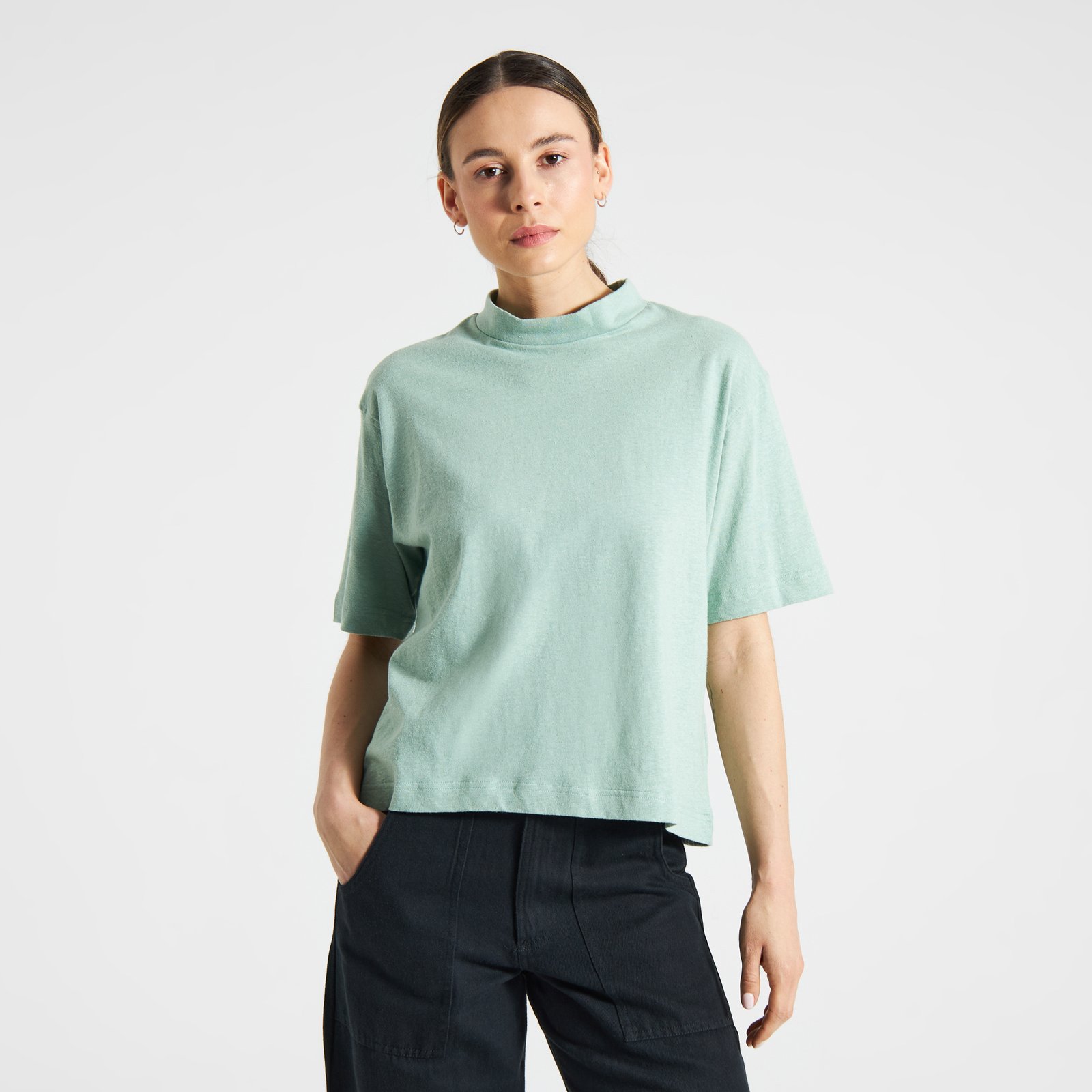 T-shirt Floda Granite Green