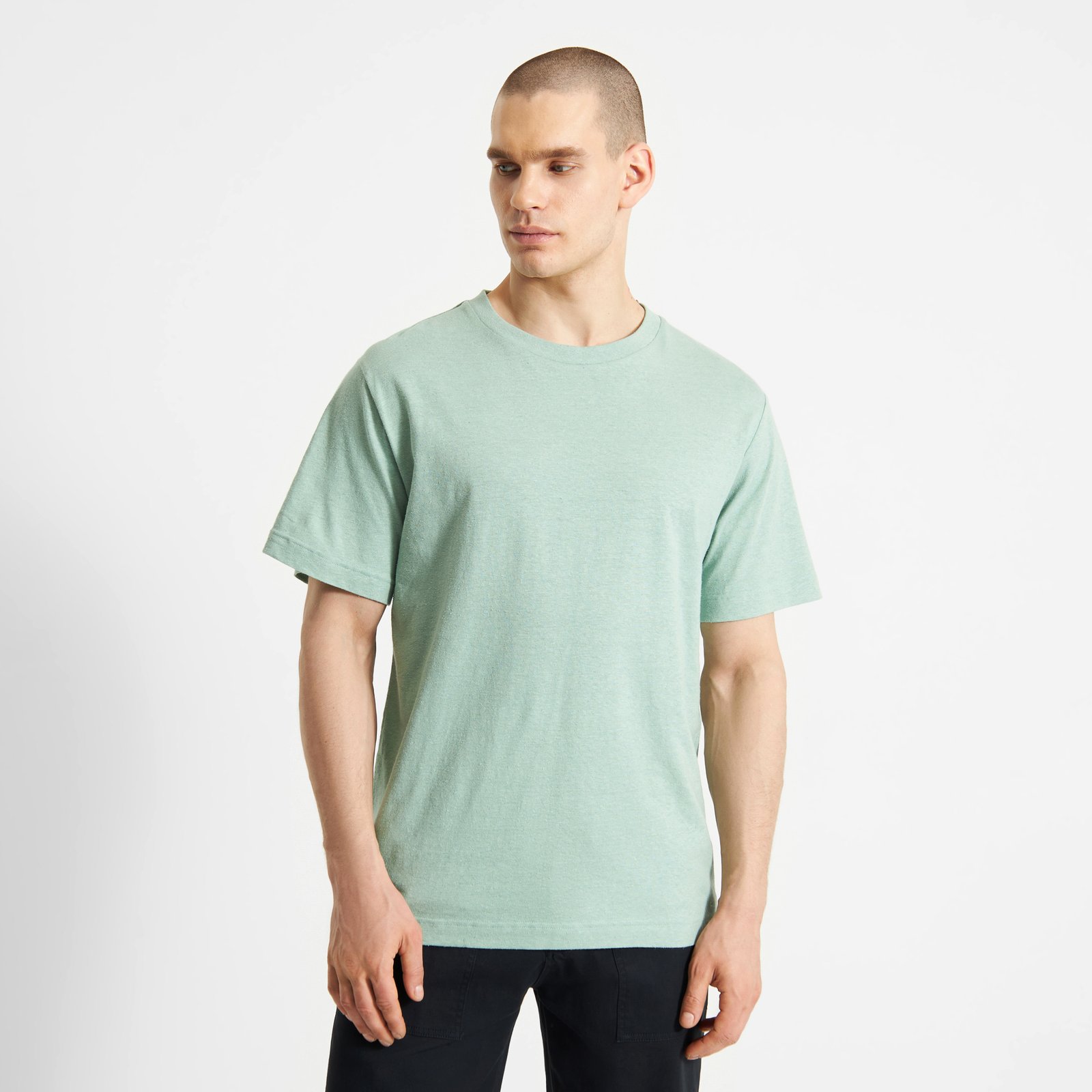 T-shirt Gustavsberg Hemp Granite Green