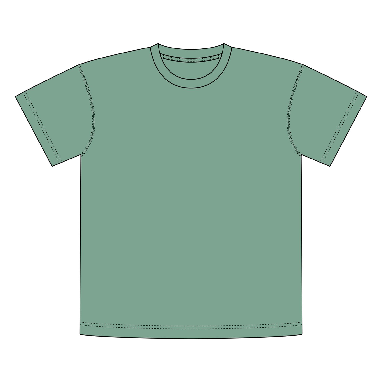 T-shirt Gustavsberg Hemp Granite Green