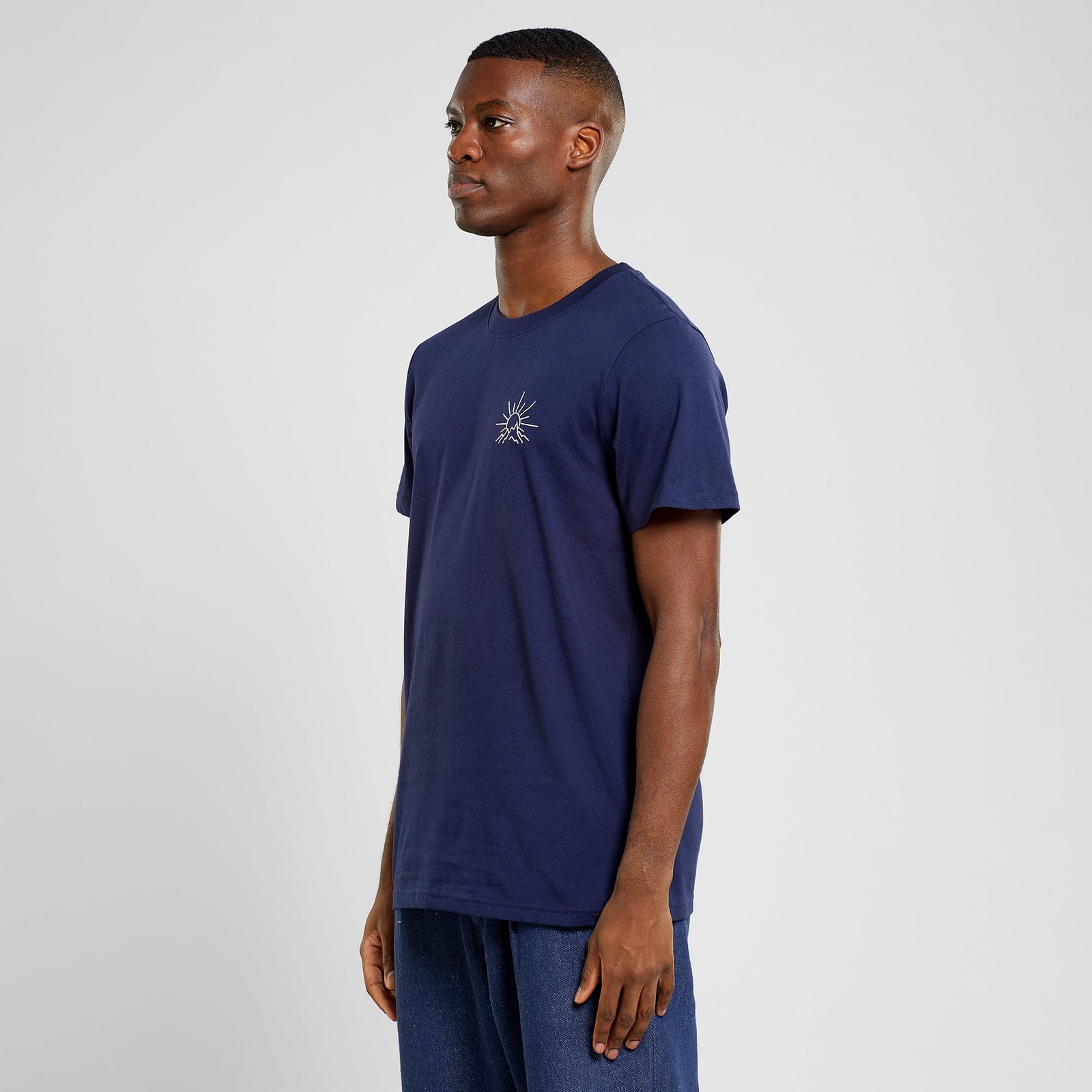 T-shirt Stockholm Line Mountain Emb Navy