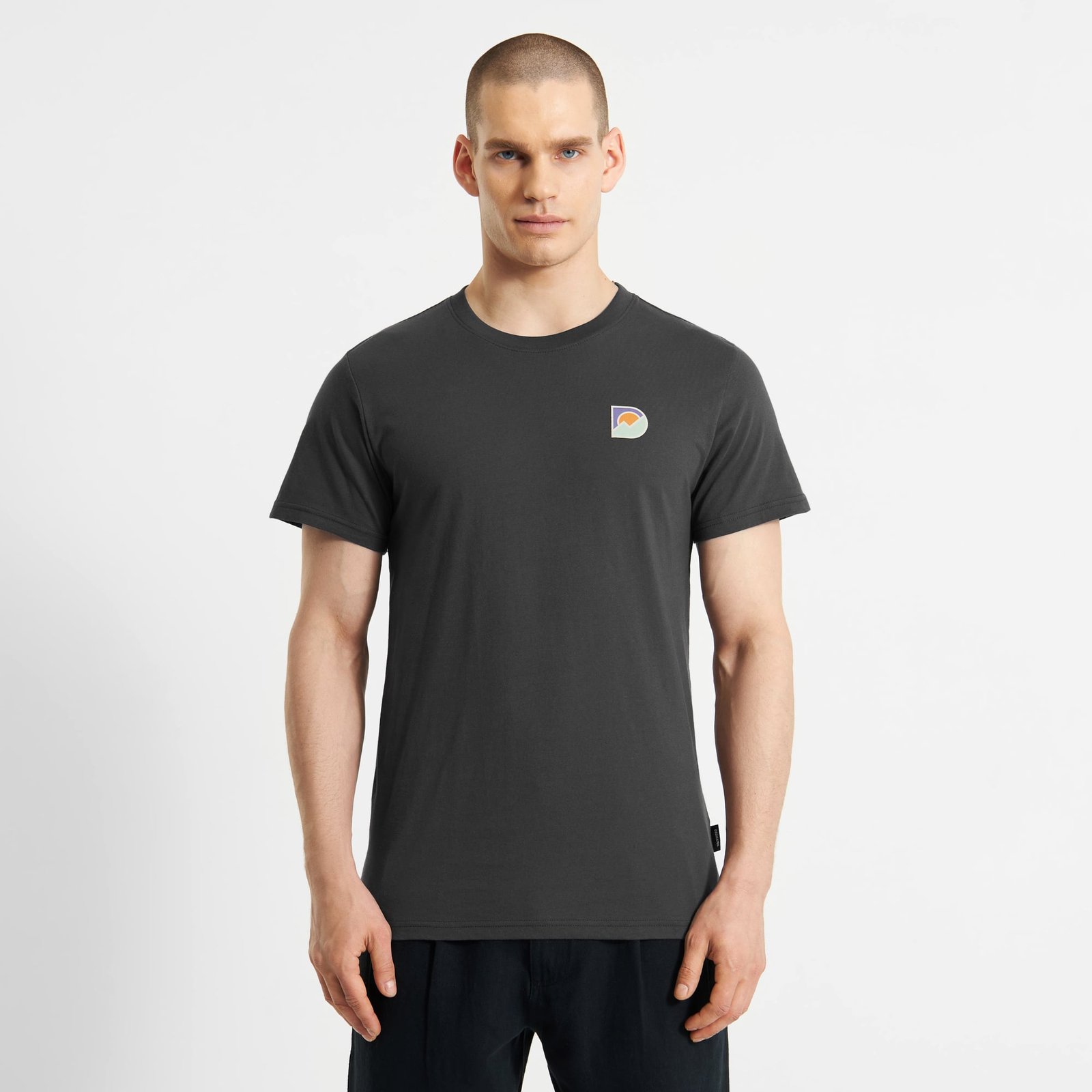 T-shirt Stockholm Mountain Logo Charcoal