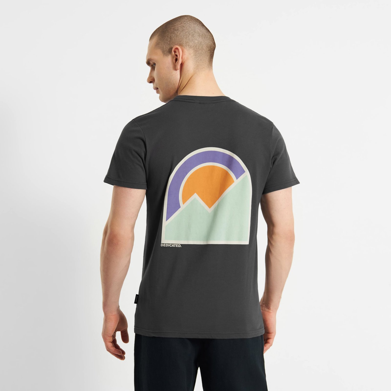 T-shirt Stockholm Mountain Logo Charcoal