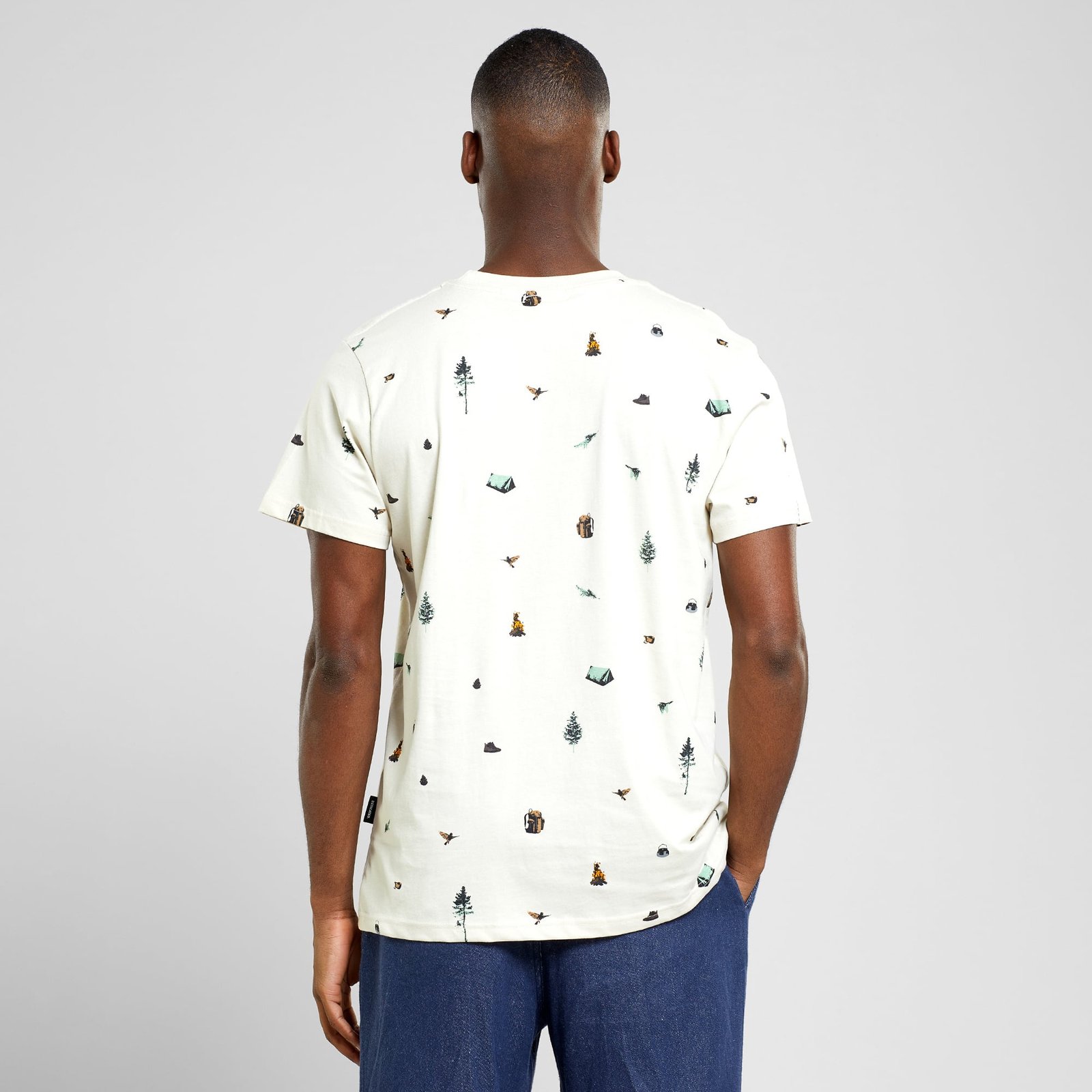 T-shirt Stockholm Take a Hike AOP Oat White