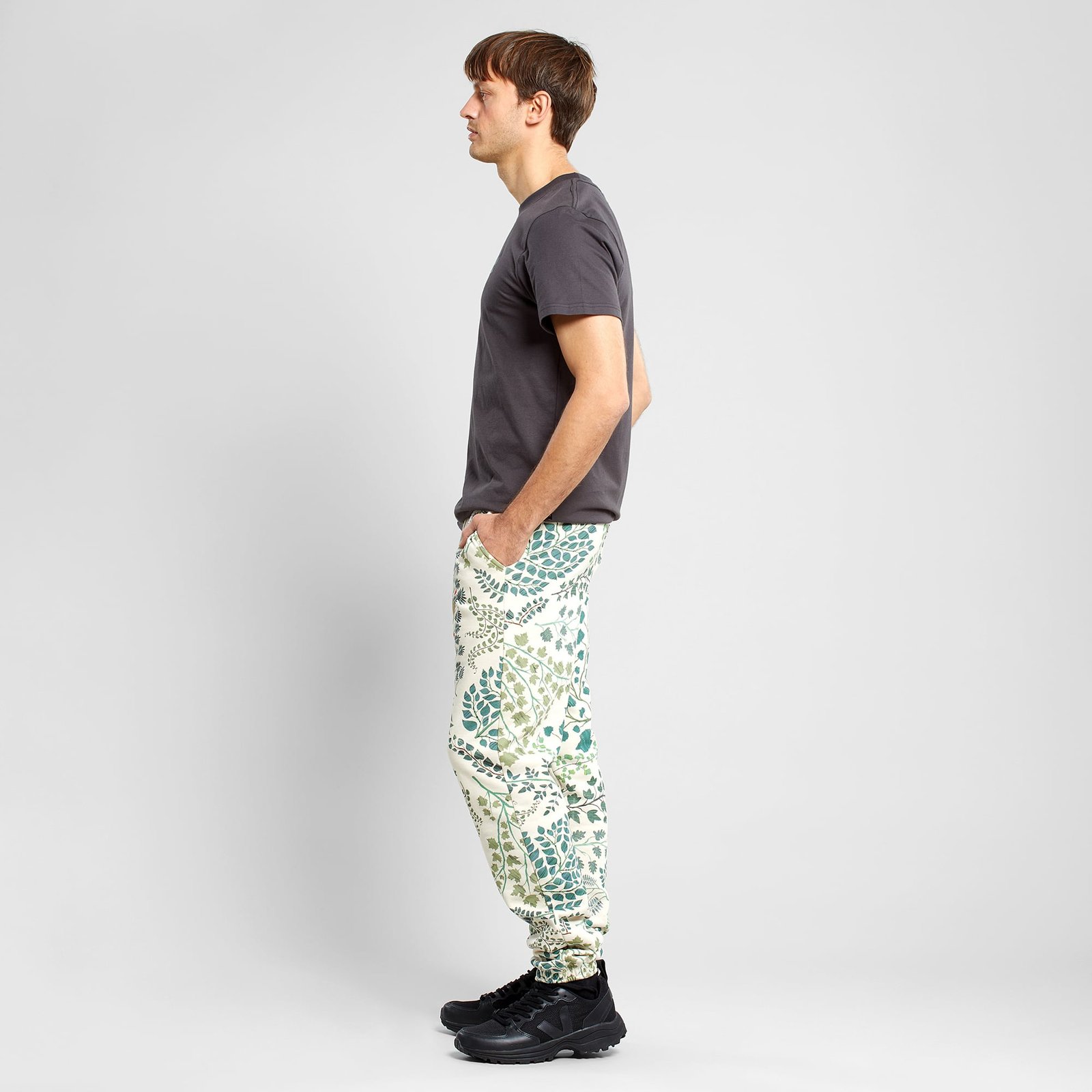 Sweatpants Tensta Botanical Quilt Oat White